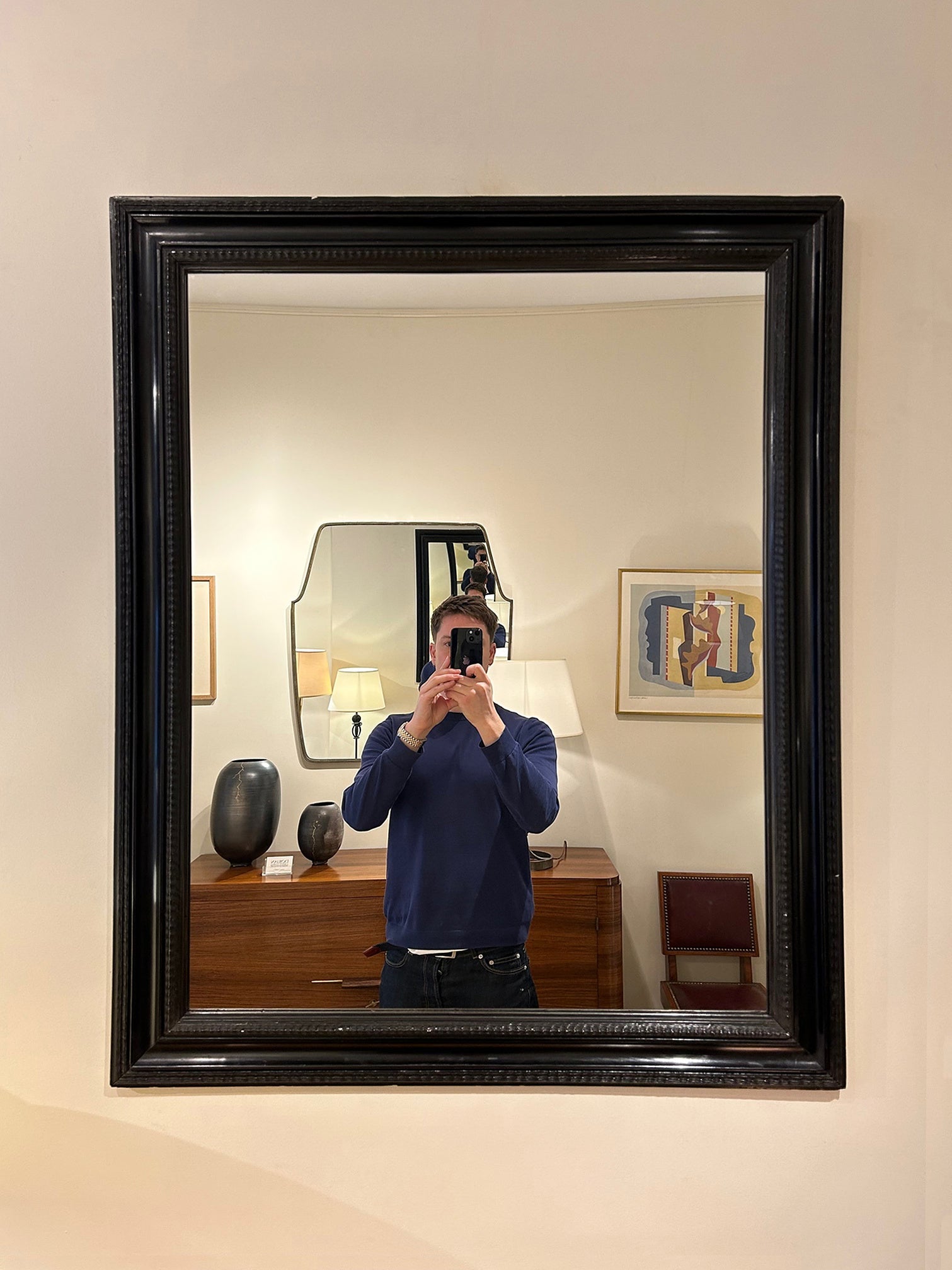 Flemish Style Ripple Frame Mirror