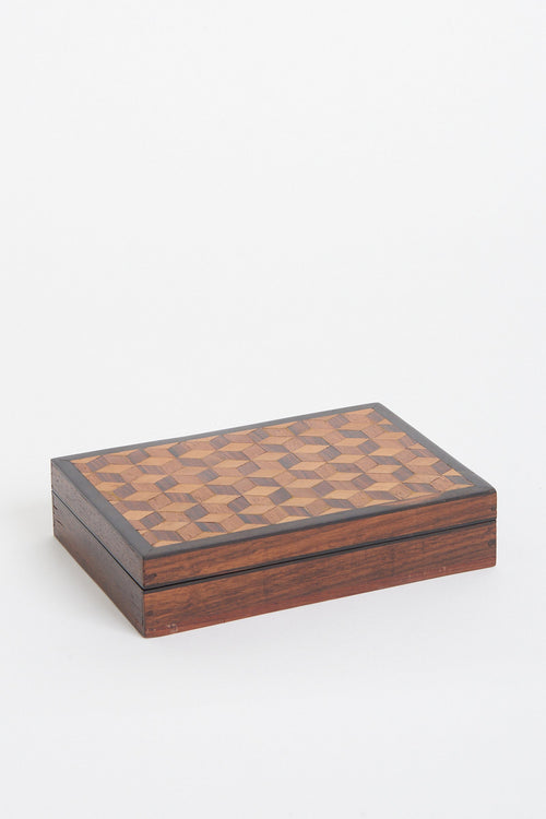 7216- Art Deco Marquetry Box