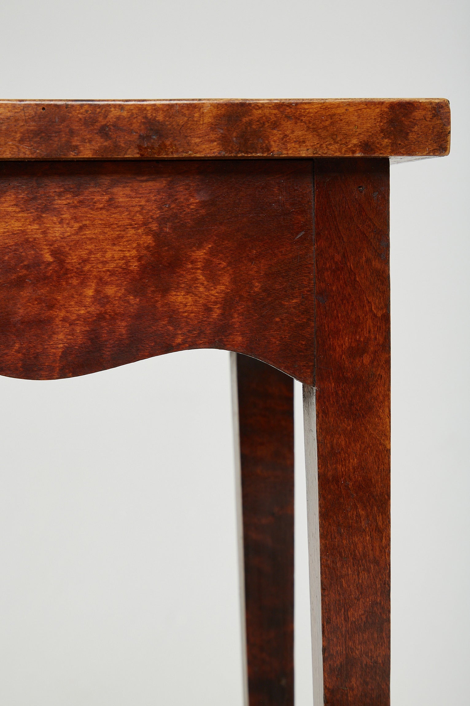 19th Century Birch Tall Side Table
