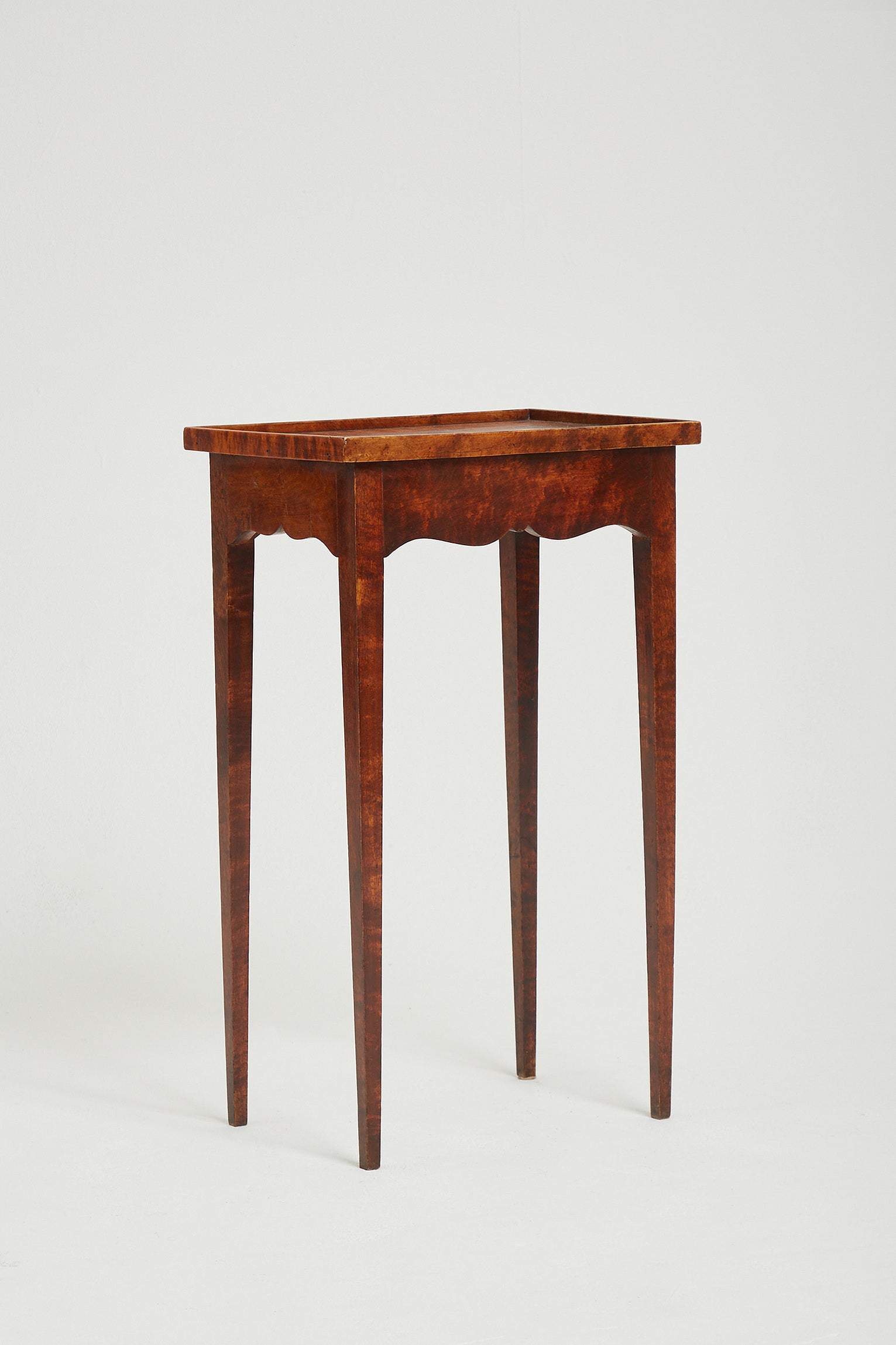19th Century Birch Tall Side Table