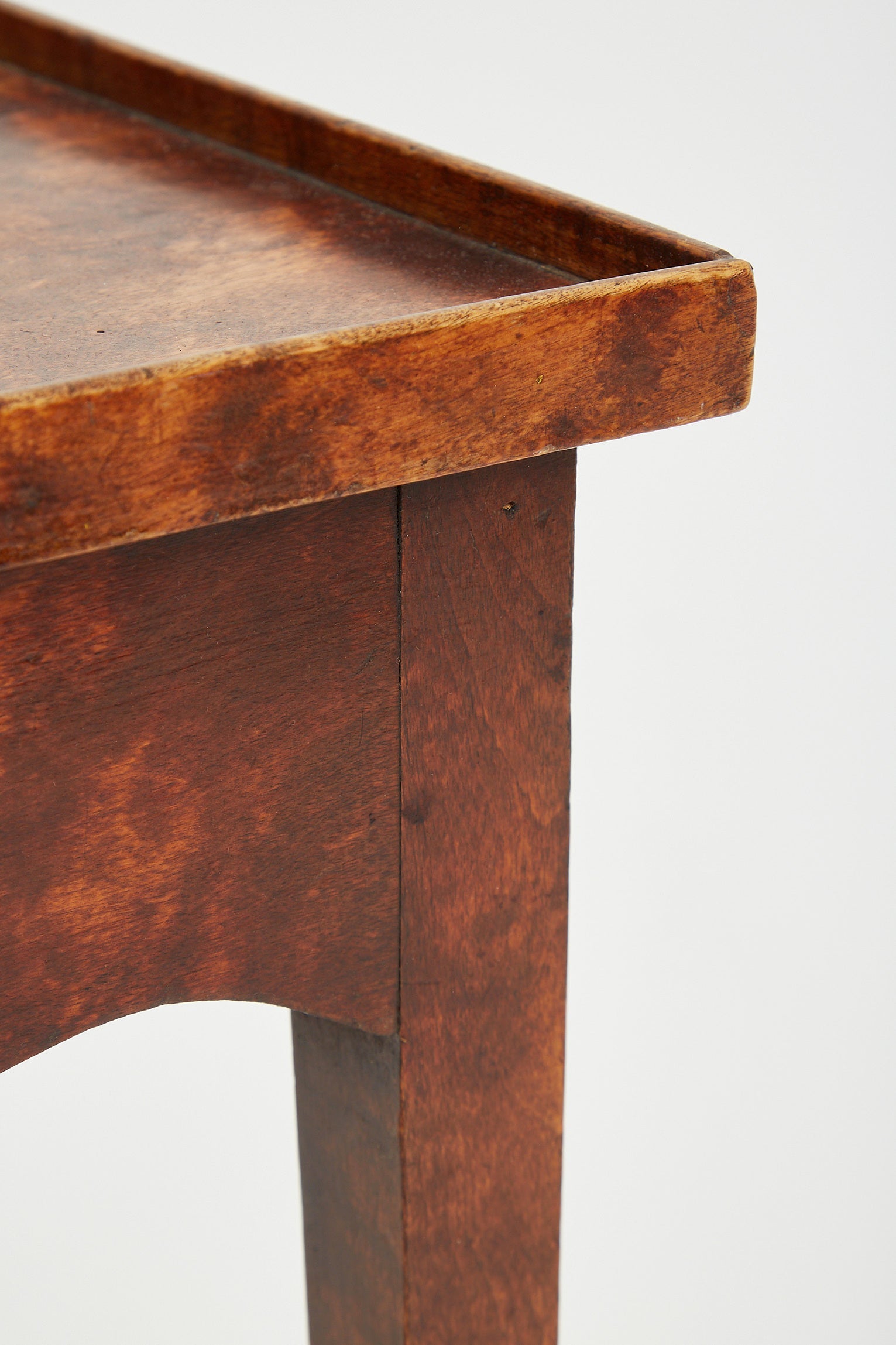 19th Century Birch Tall Side Table