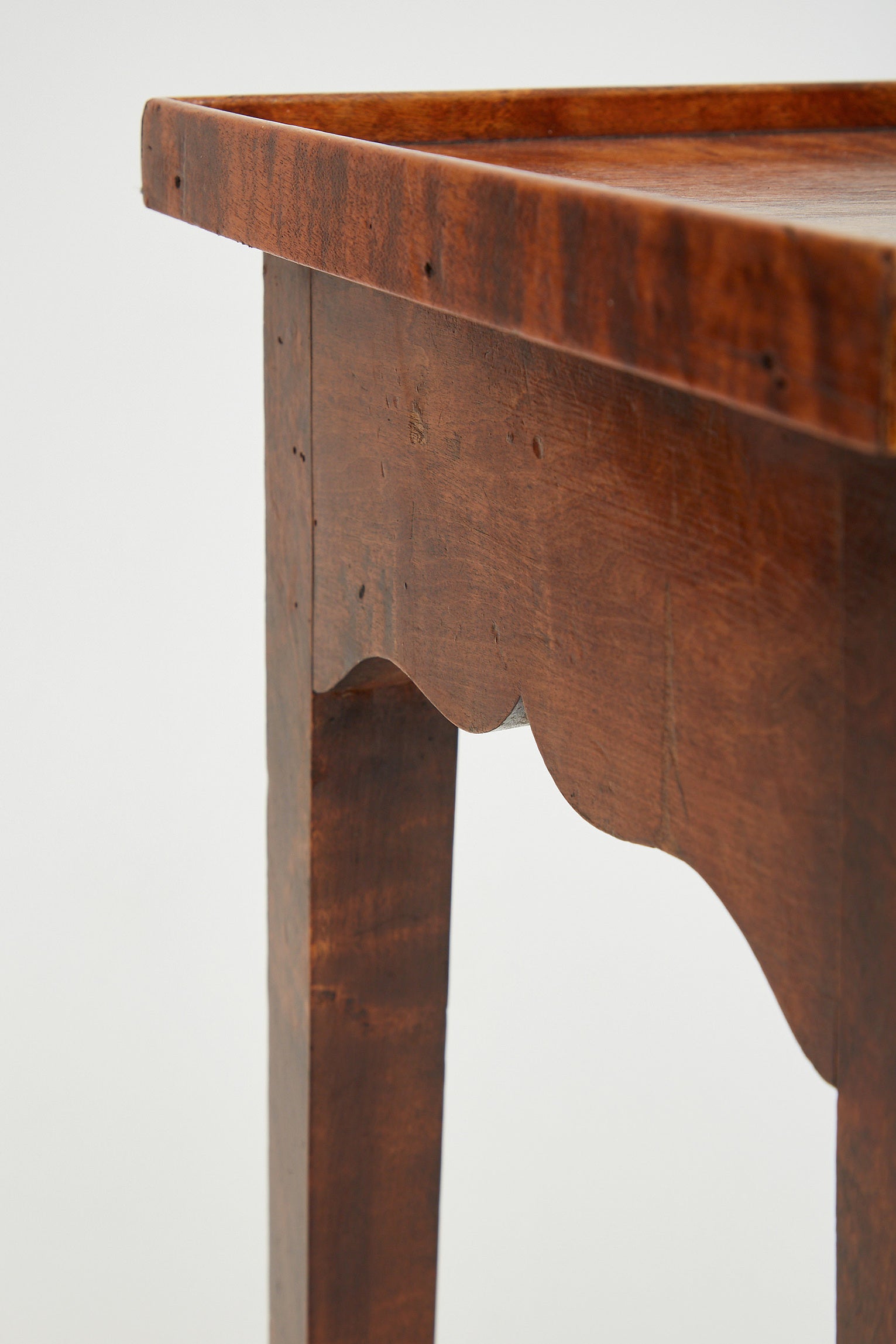 19th Century Birch Tall Side Table