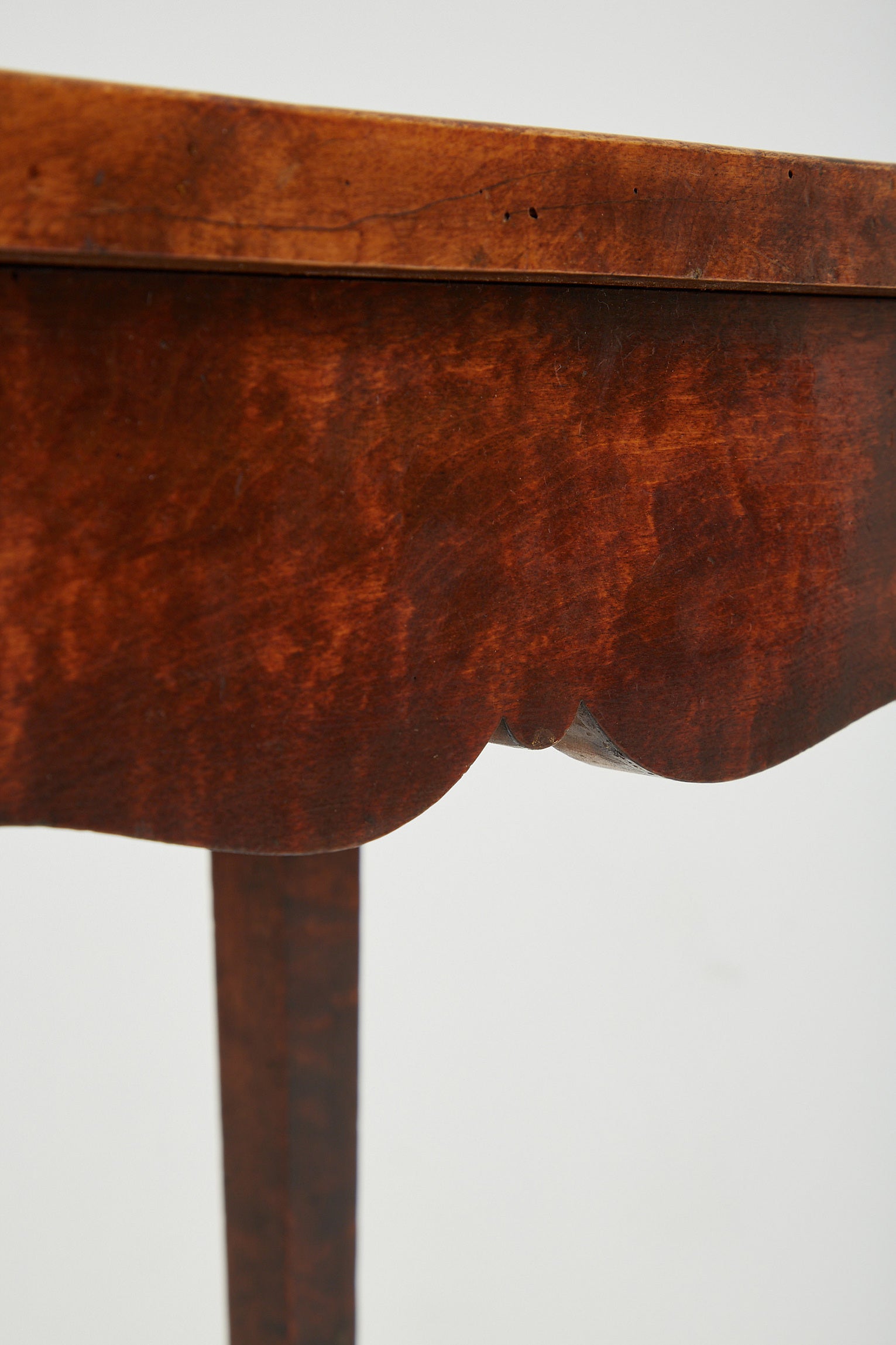 19th Century Birch Tall Side Table
