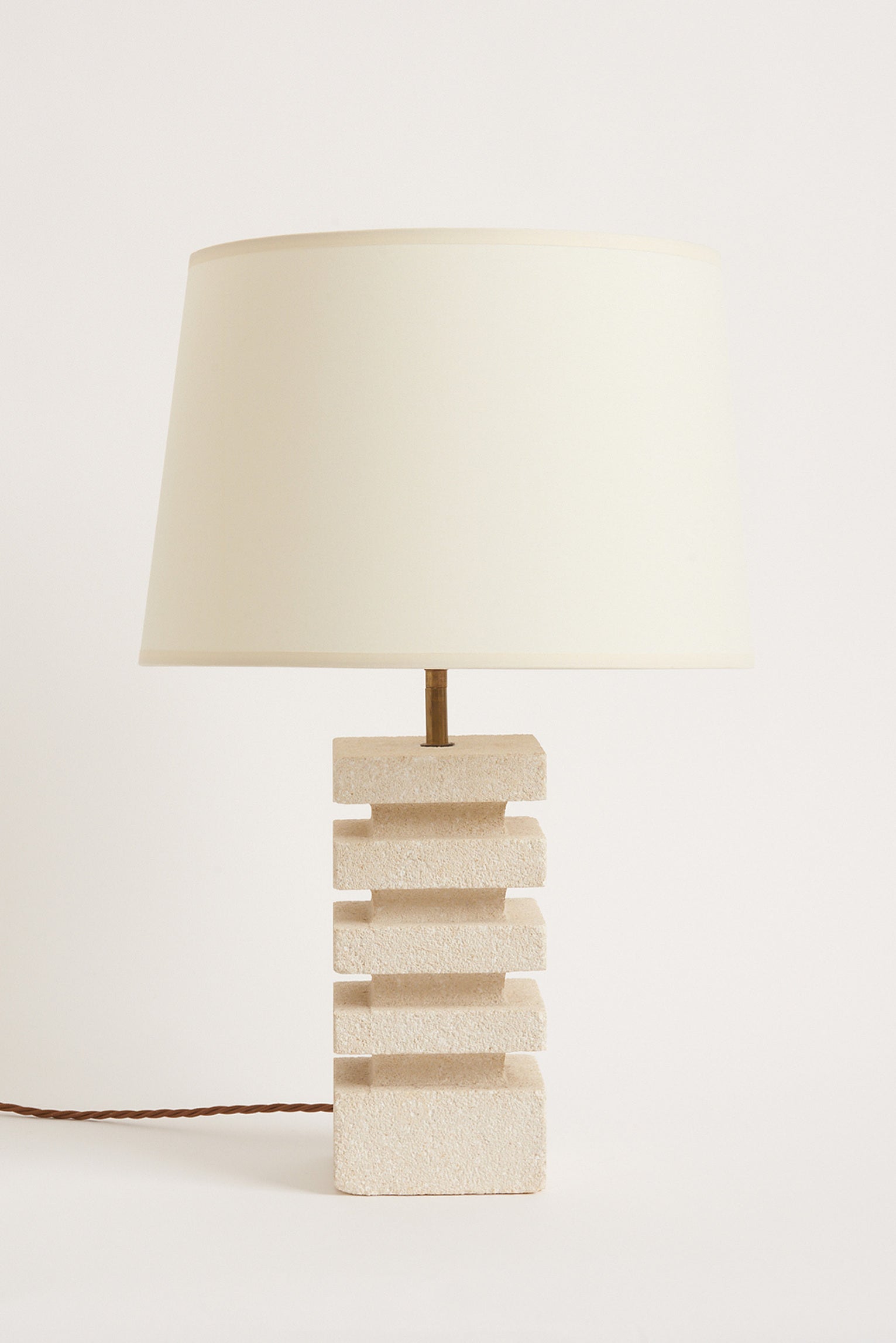 Mid-Century Stone Table Lamp