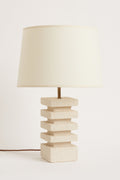 7439- Mid-Century Stone Table Lamp