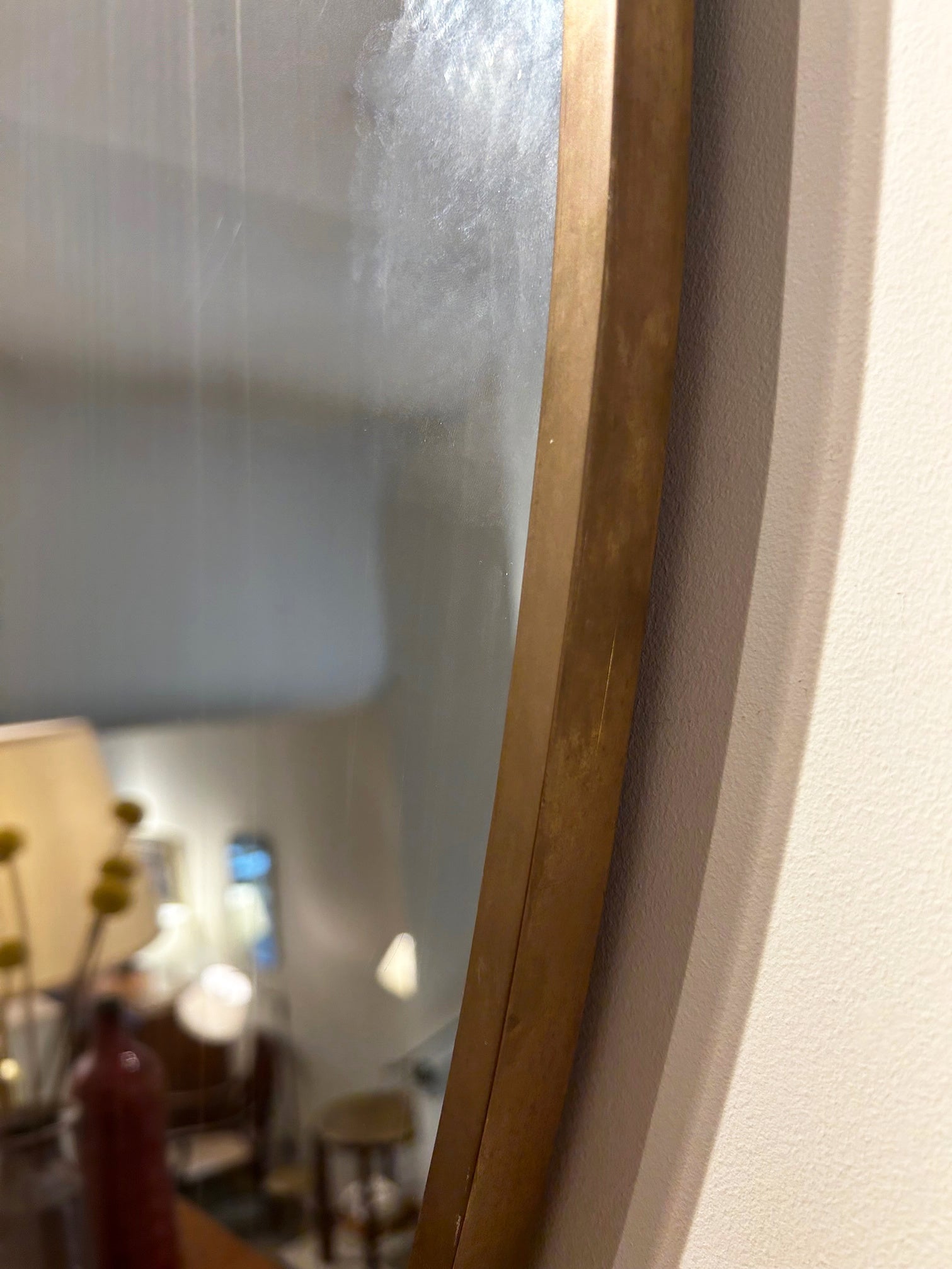 Brass Shield Mirror