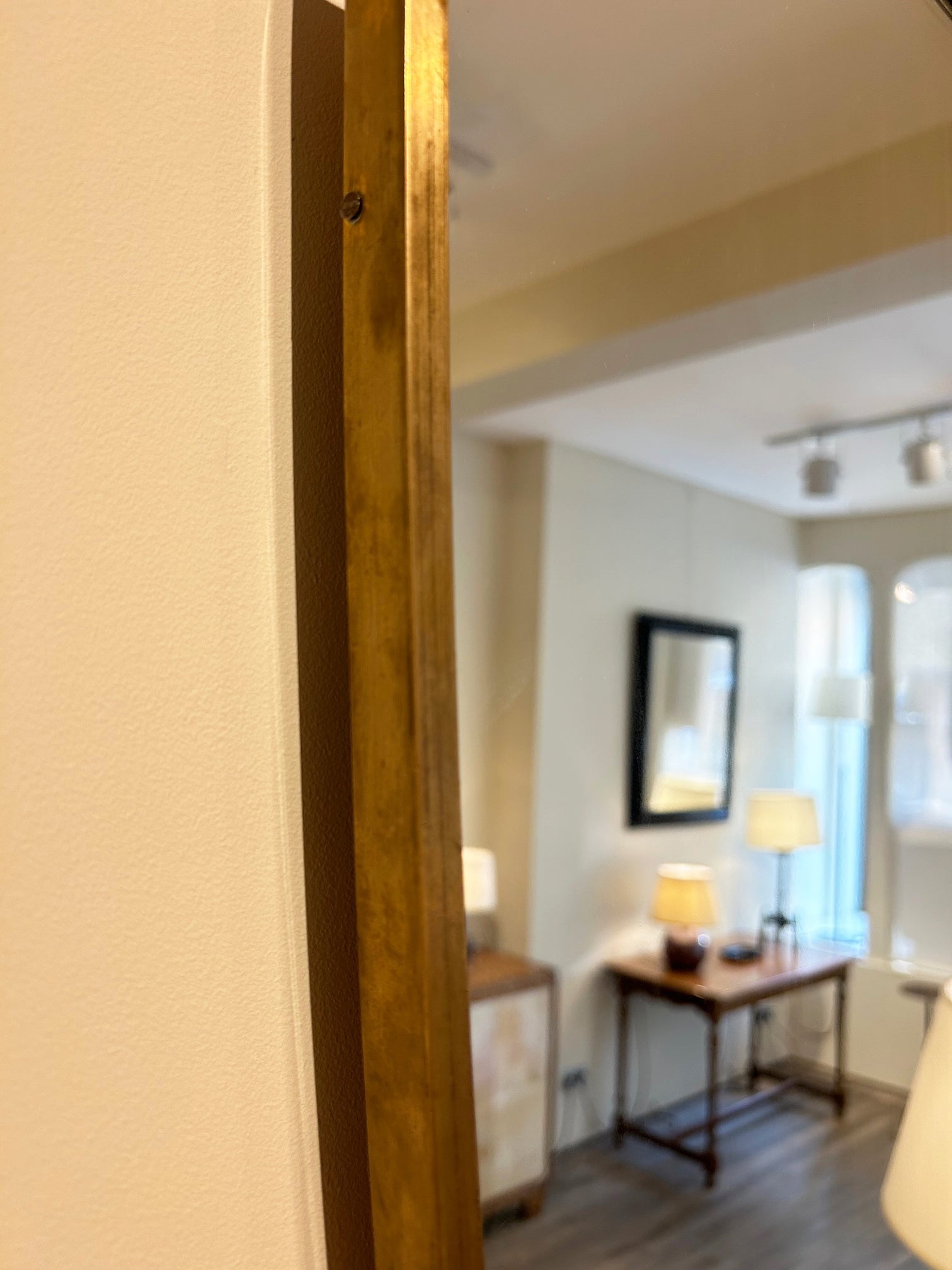 Brass Shield Mirror