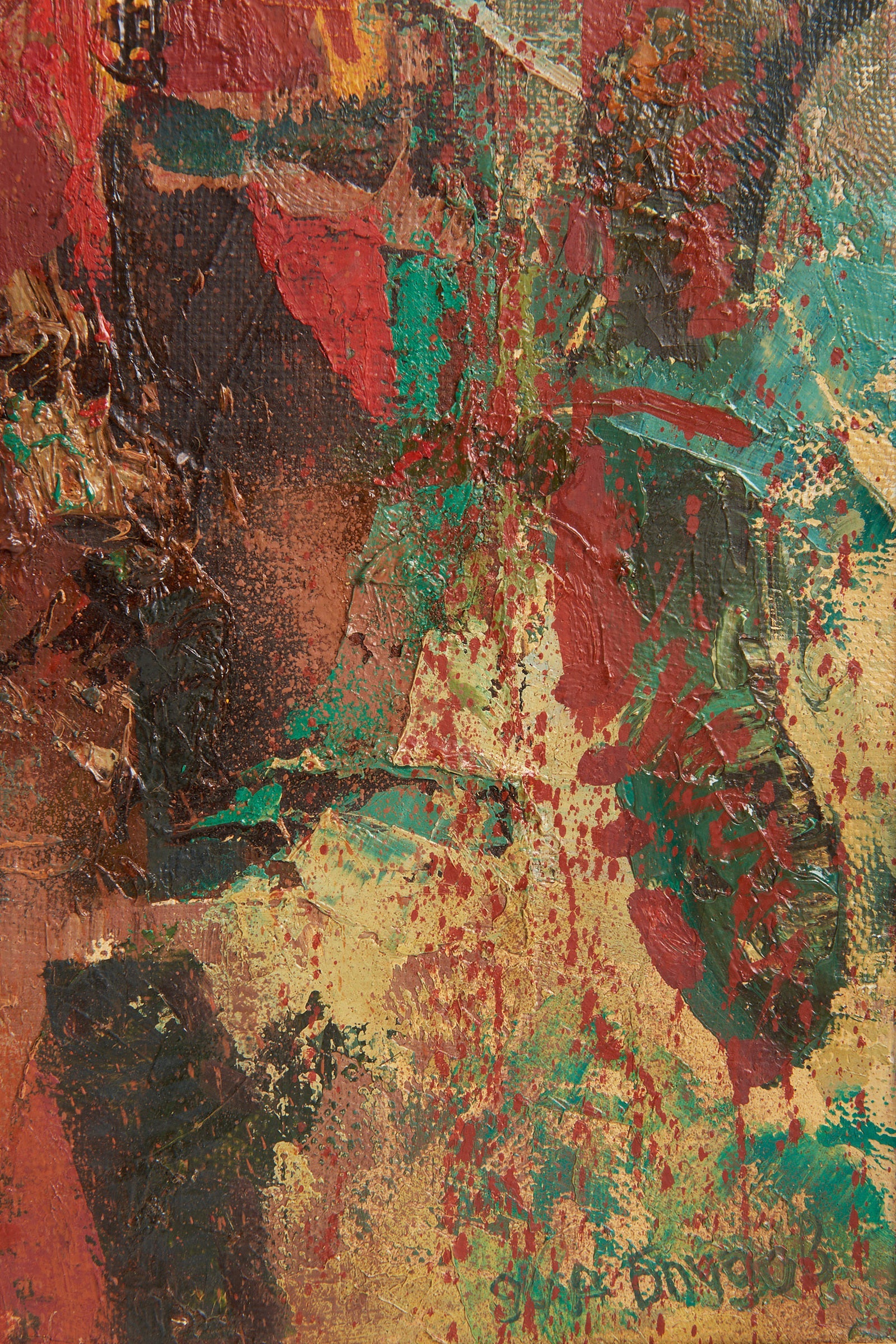 Abstract Painting by Andrii Bludov 'Born 1962'