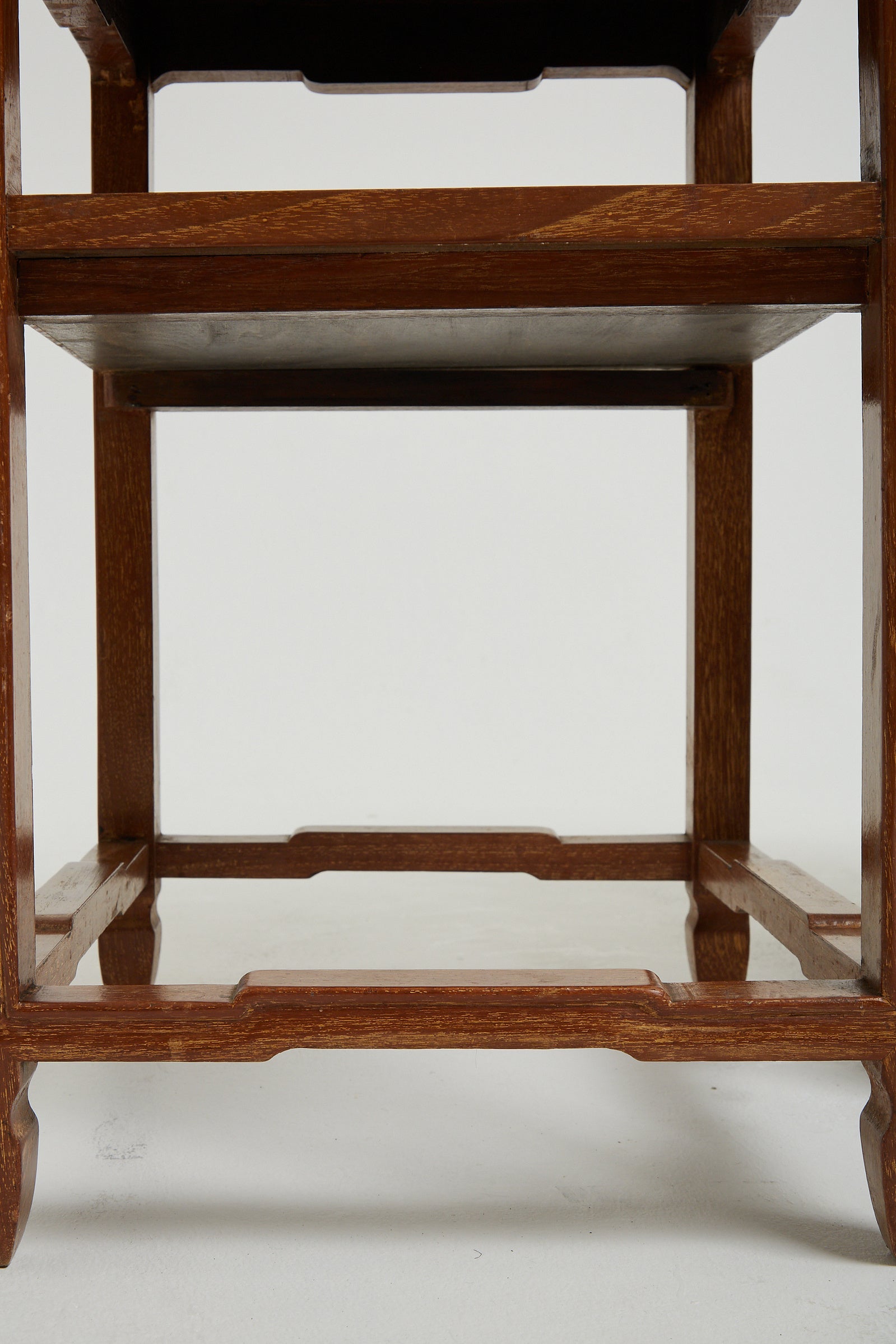 Pair of Limed and Brass Top Side Tables