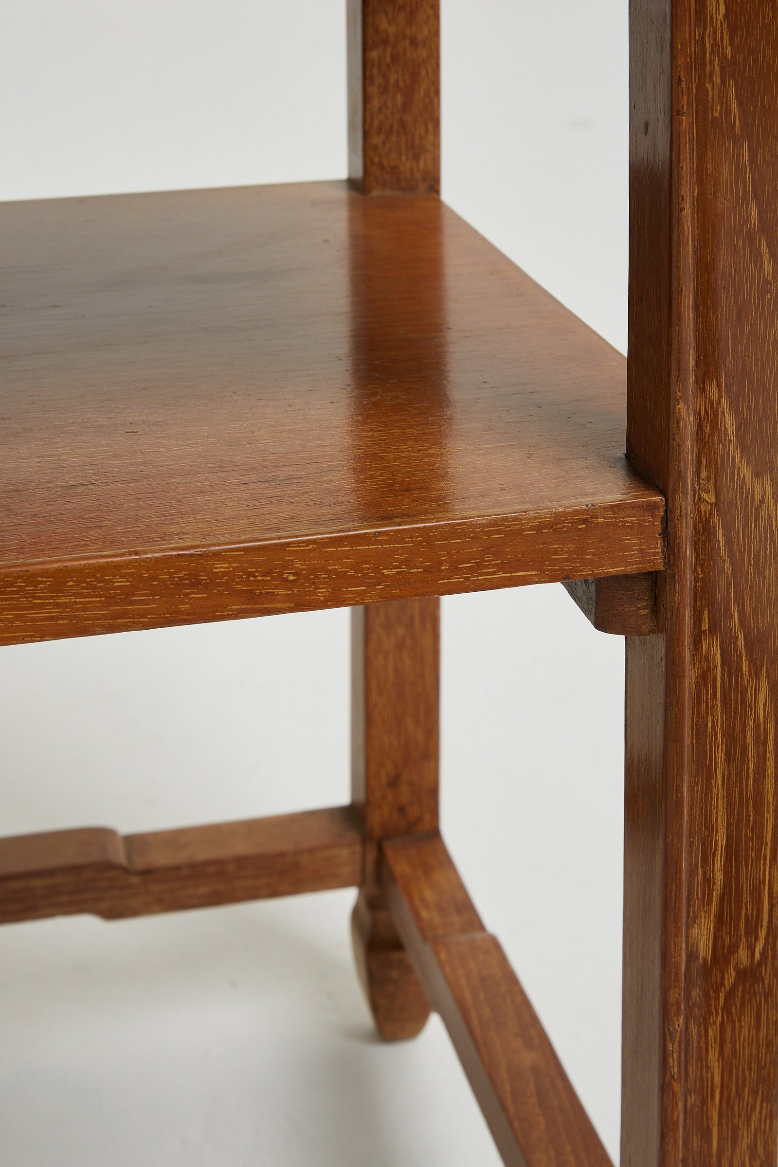 Pair of Limed and Brass Top Side Tables