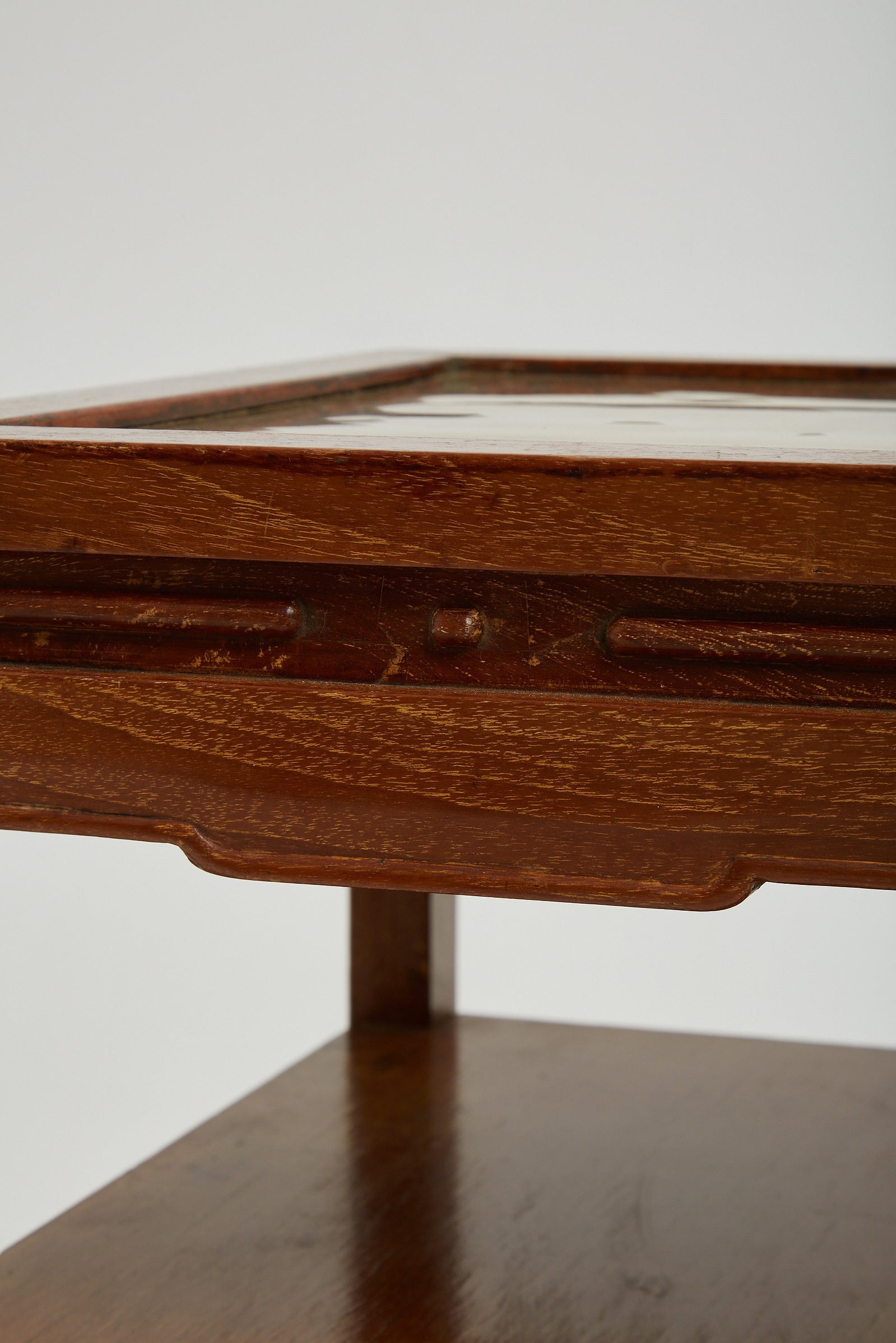 Pair of Limed and Brass Top Side Tables