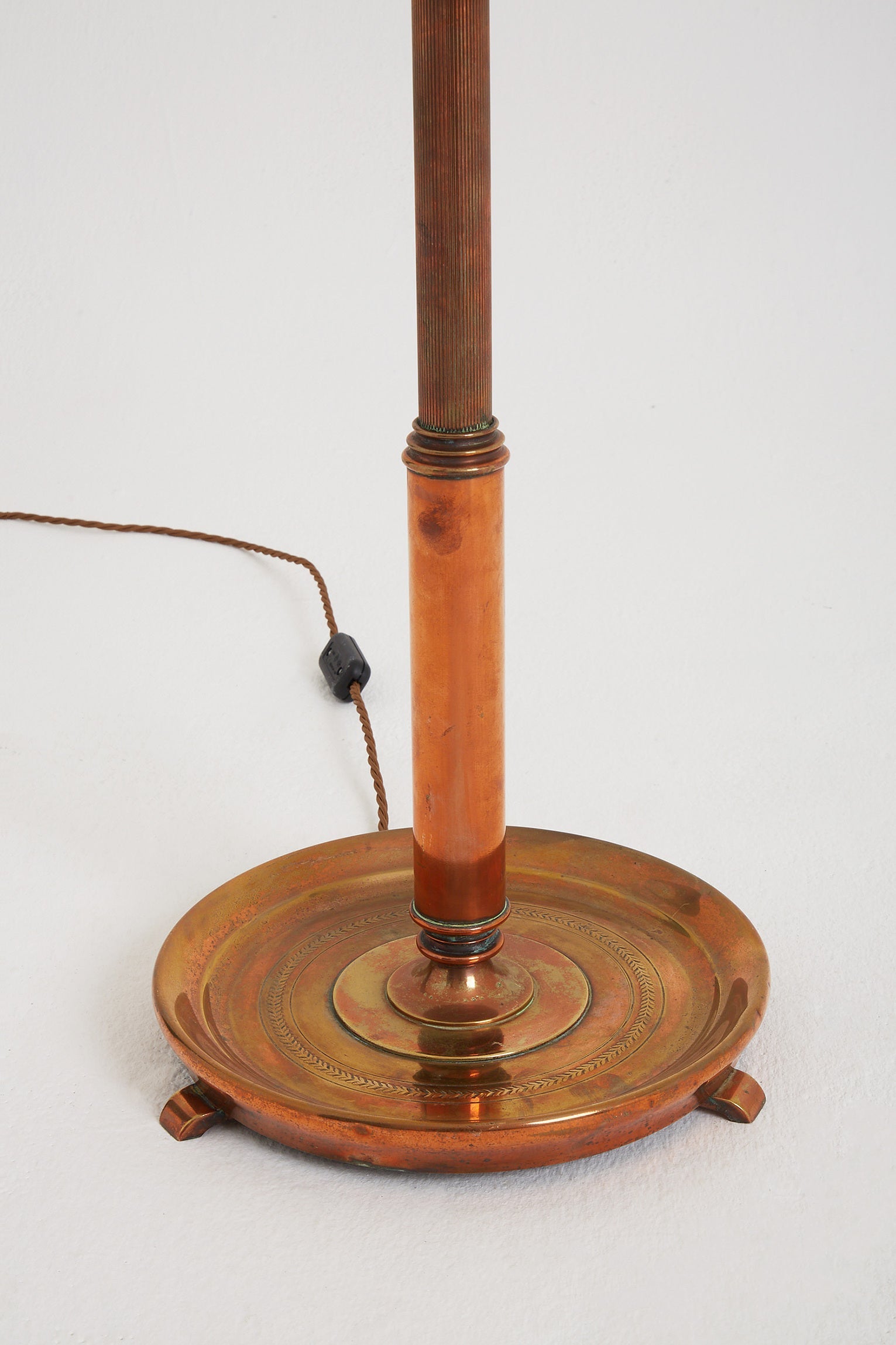 Early 20th Century Copper Table Lamp