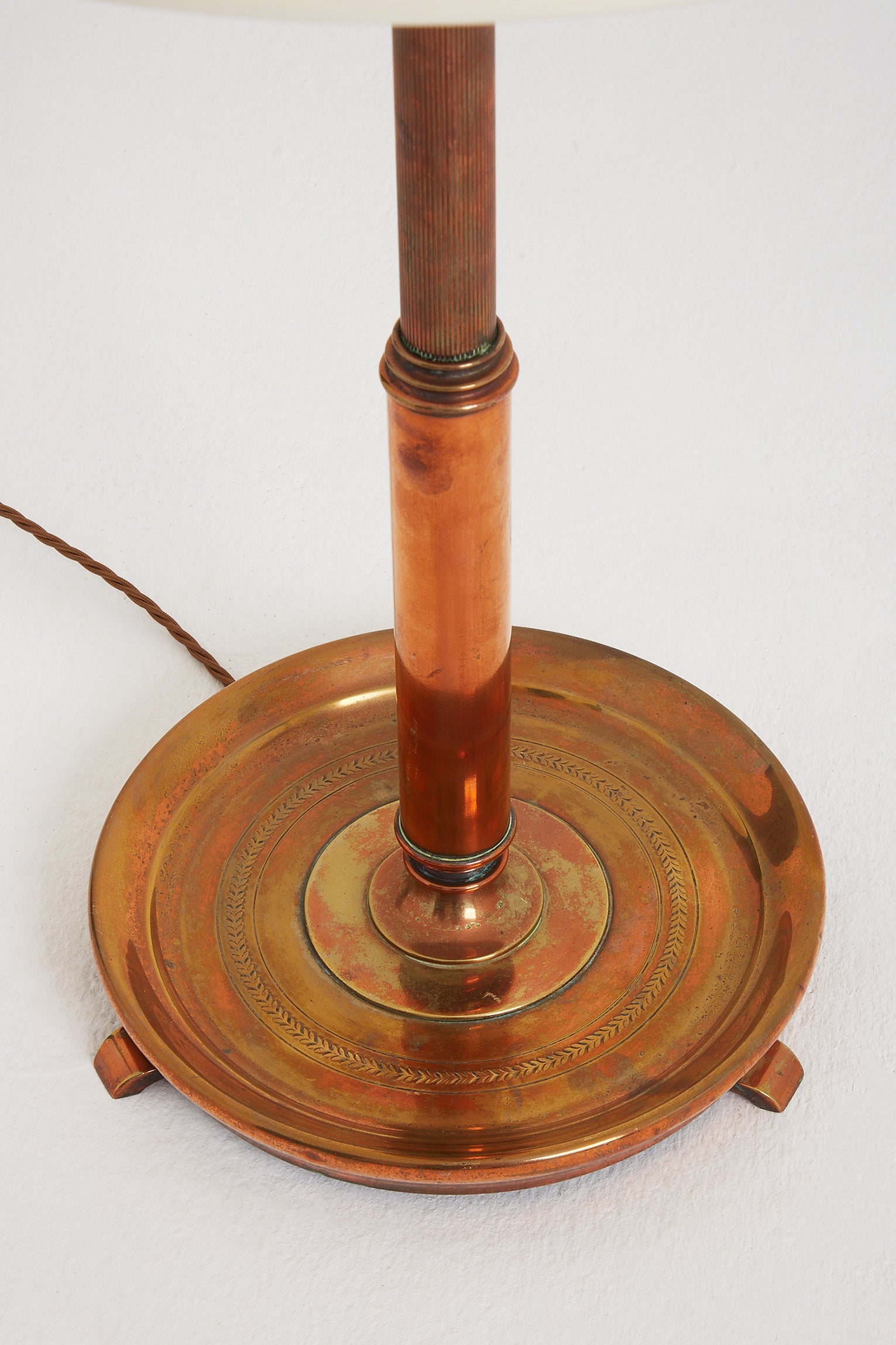Early 20th Century Copper Table Lamp