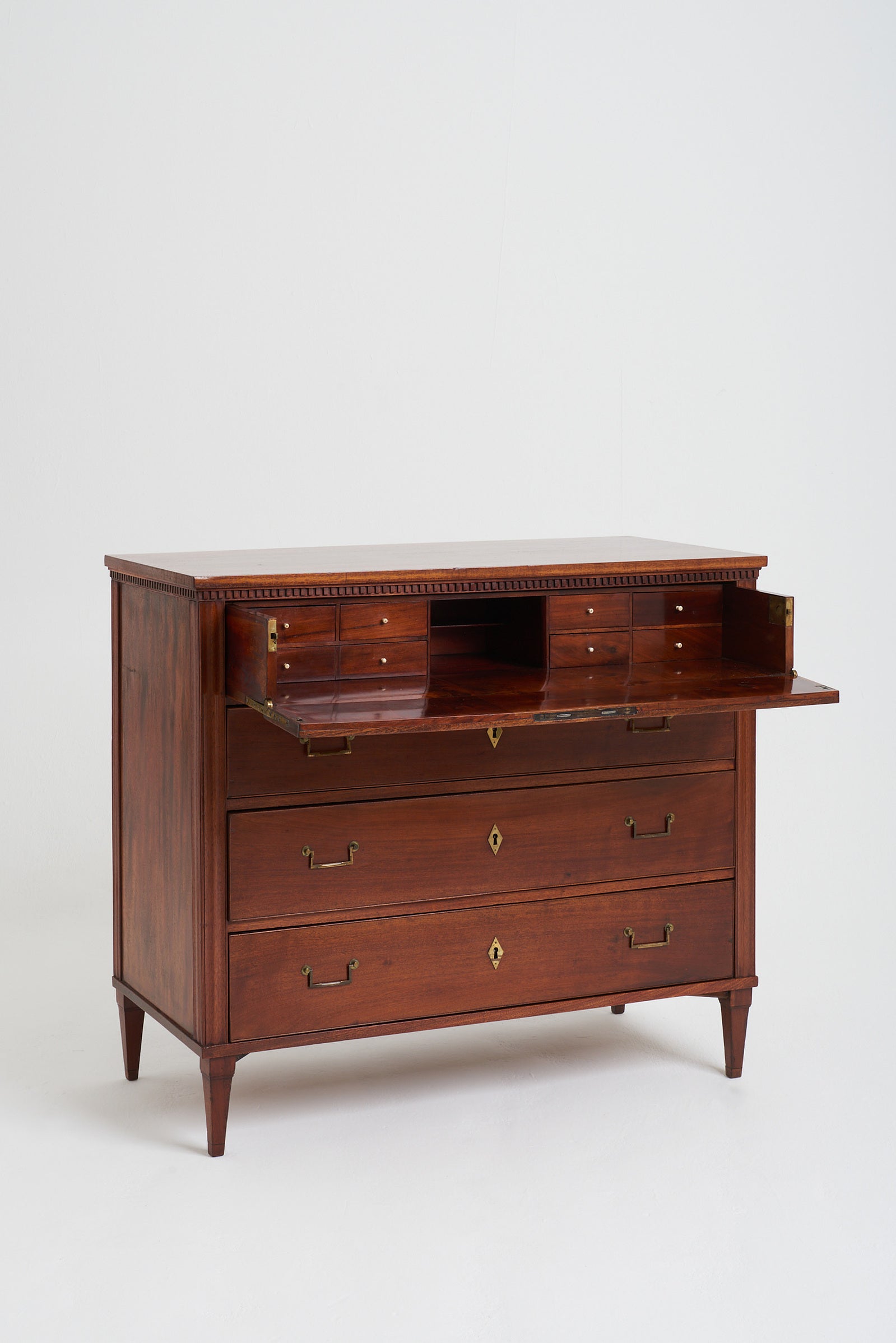 19th Century Swedish Mahogany Chest of Drawers