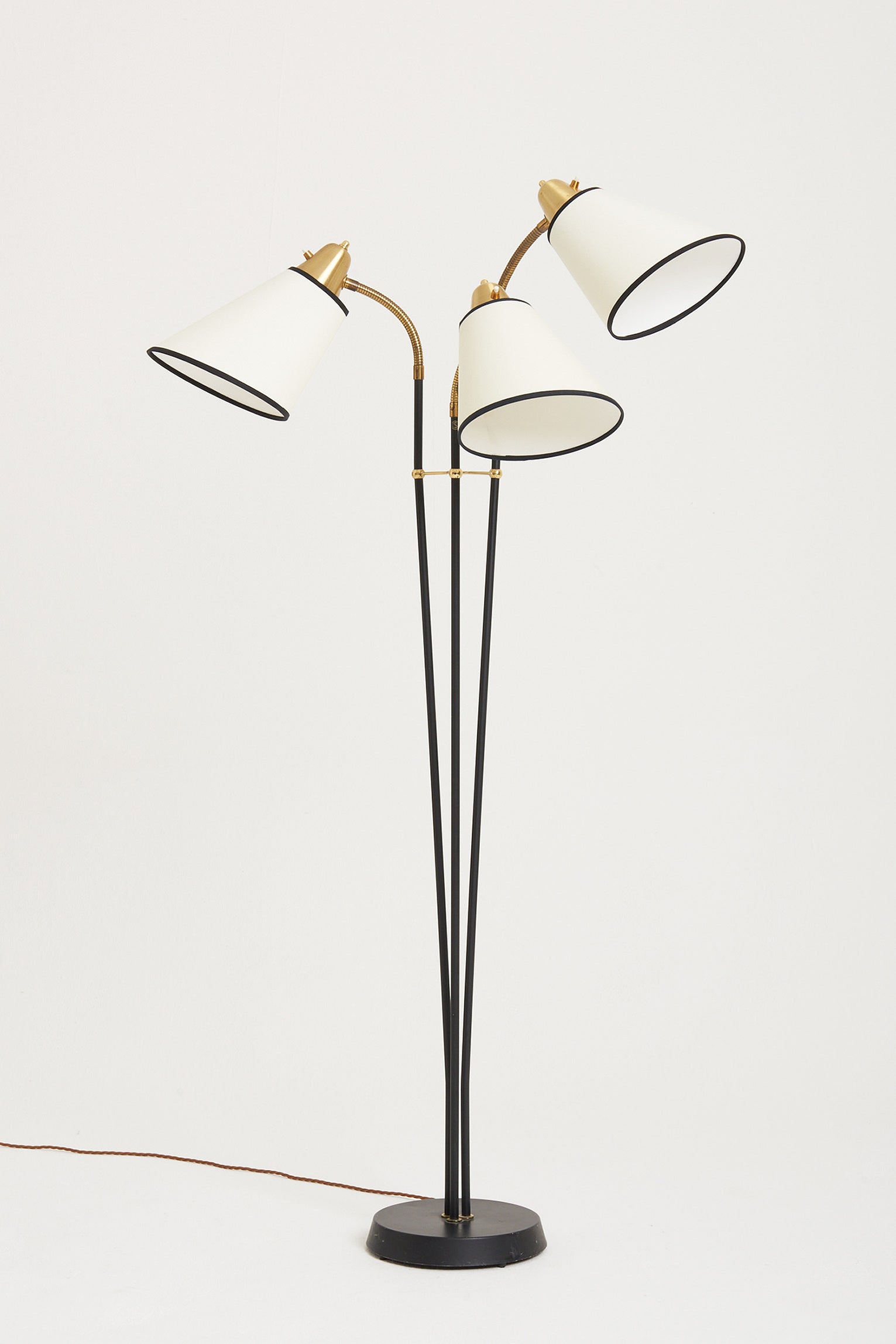 7532- Mid-Century Three-Arm Floor Lamp