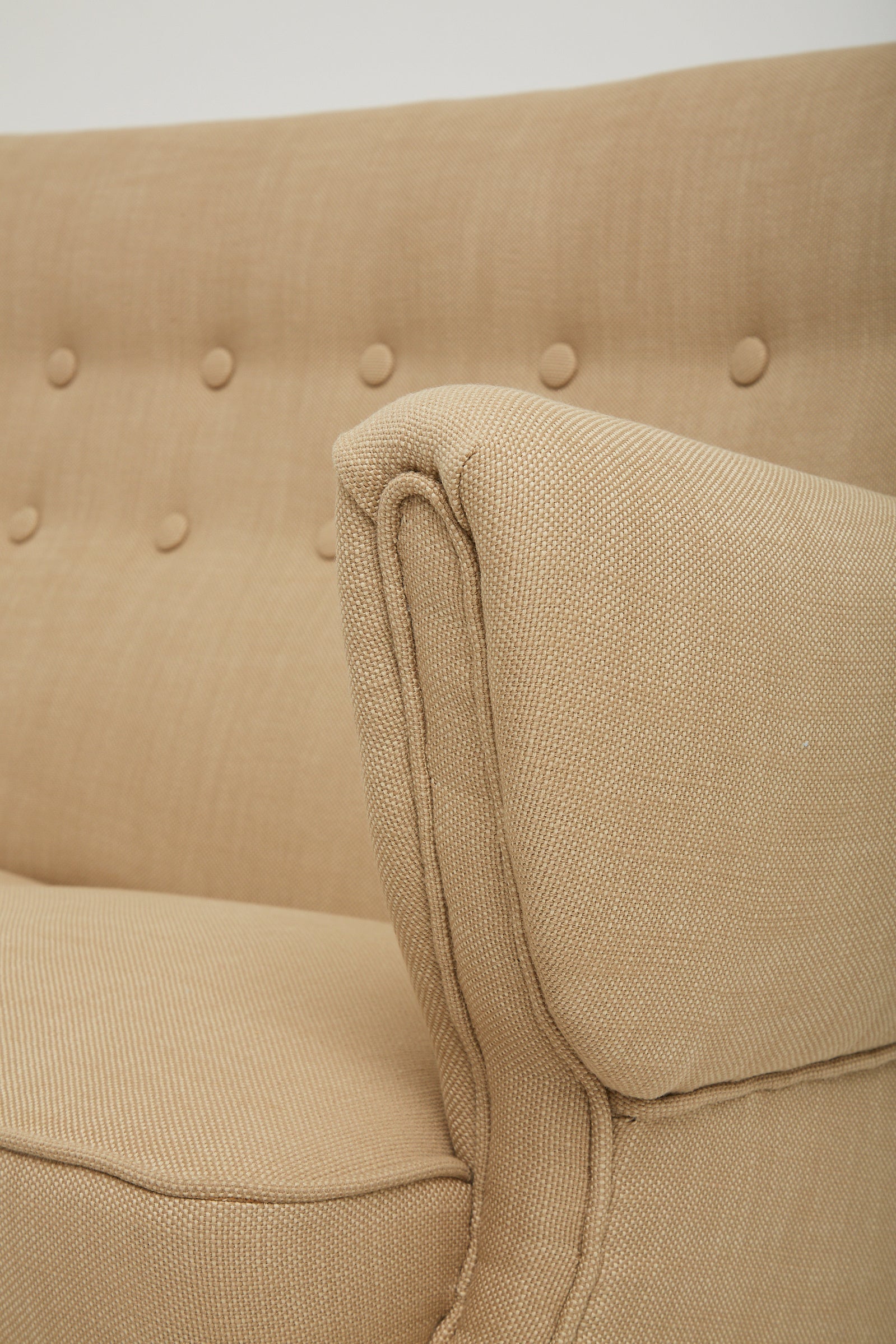 Swedish Modern Buttoned Sofa