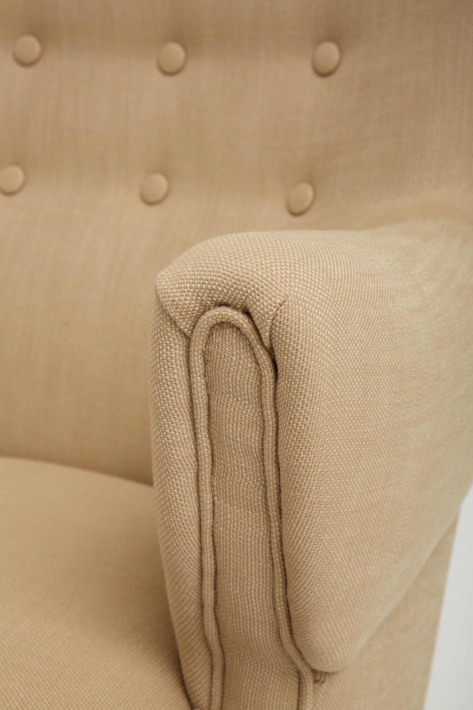 Swedish Modern Buttoned Sofa