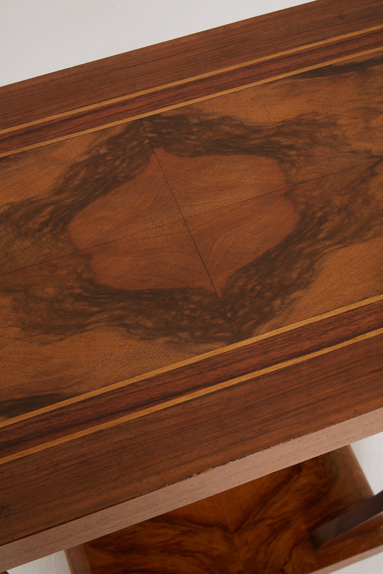 Art Deco Walnut Side Table