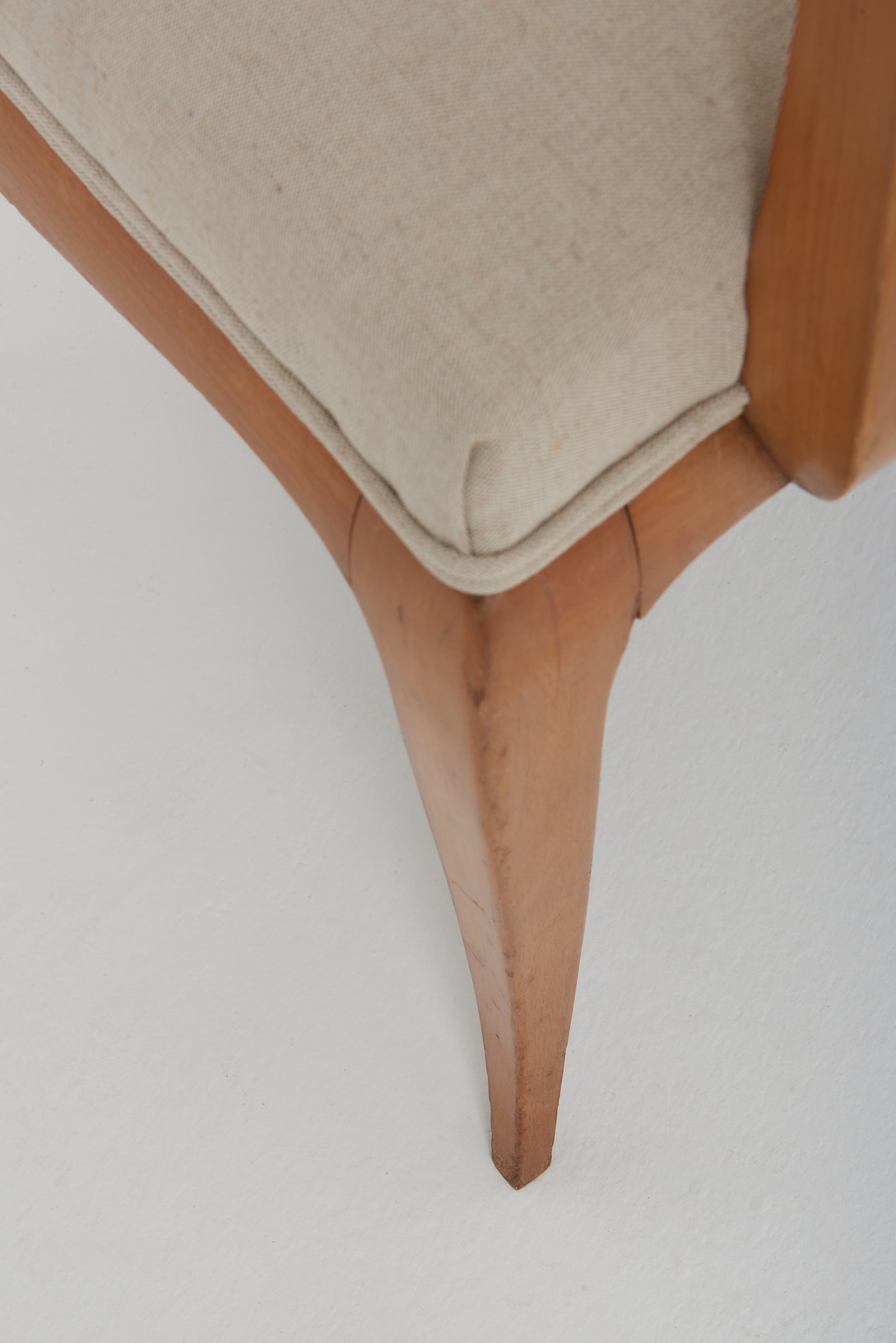 Pair of Art Deco Sycamore Armchairs att. to René Prou