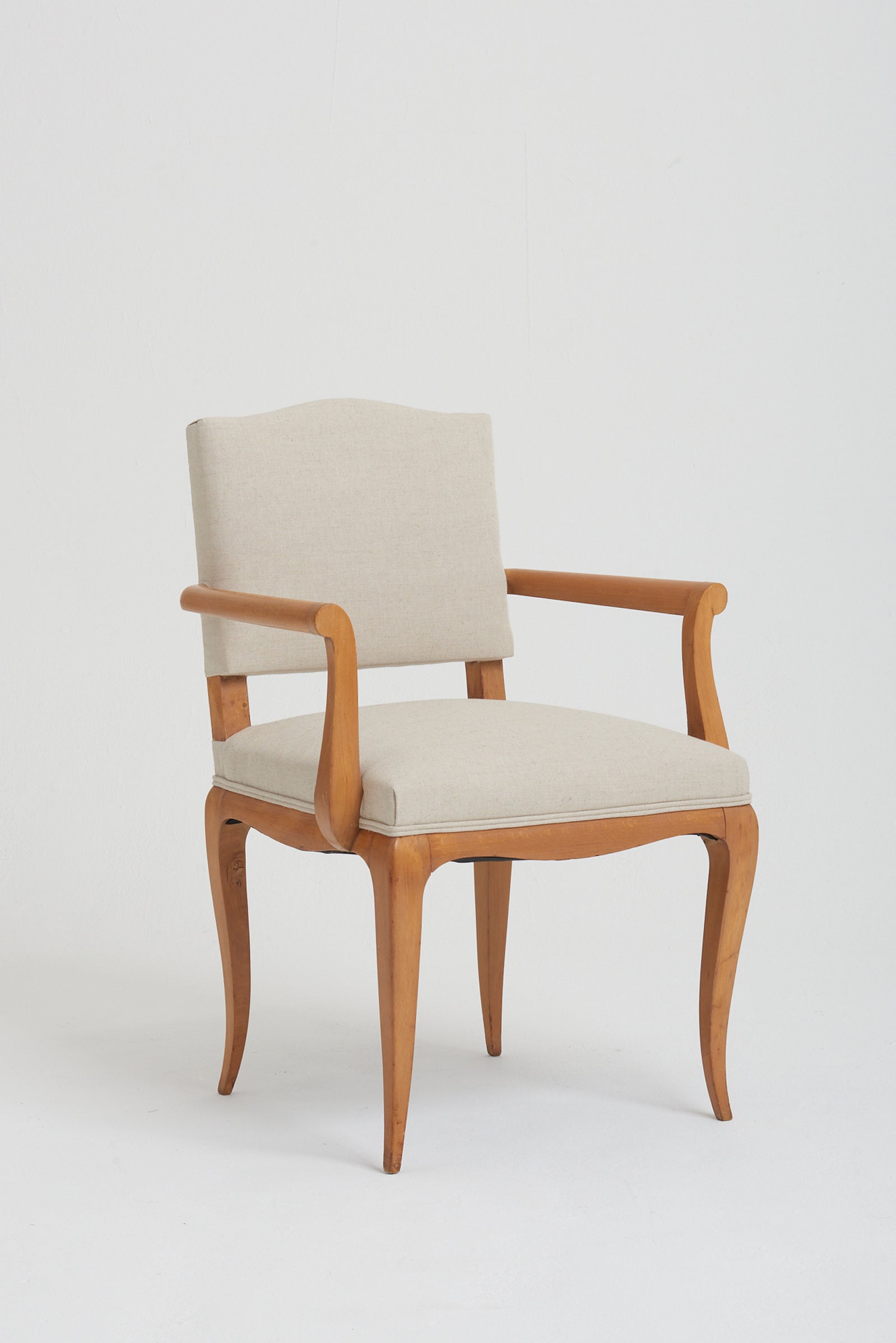 Pair of Art Deco Sycamore Armchairs att. to René Prou