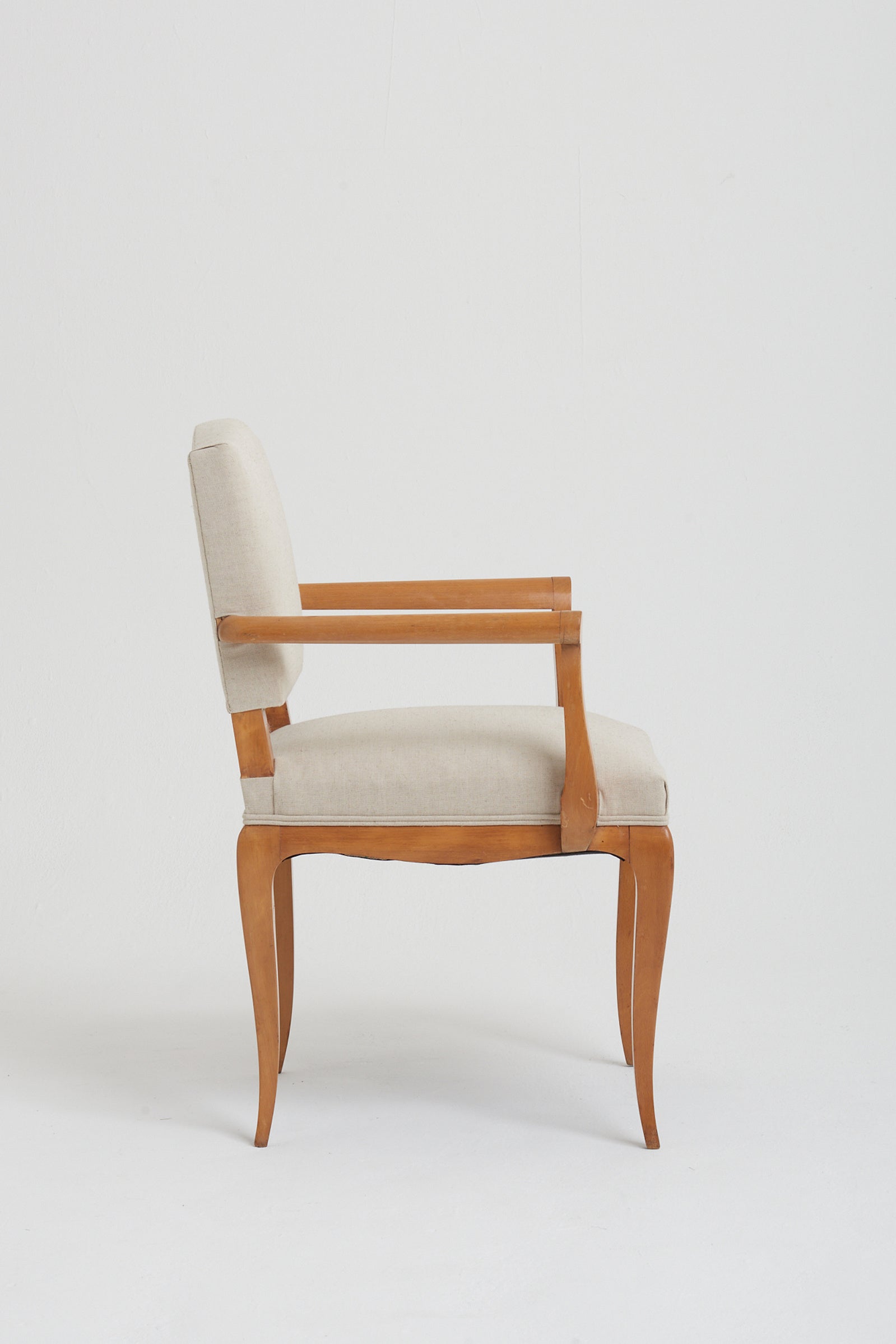 Pair of Art Deco Sycamore Armchairs att. to René Prou