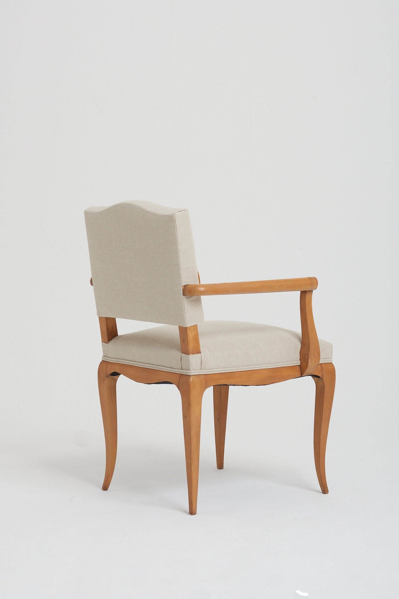 Pair of Art Deco Sycamore Armchairs att. to René Prou