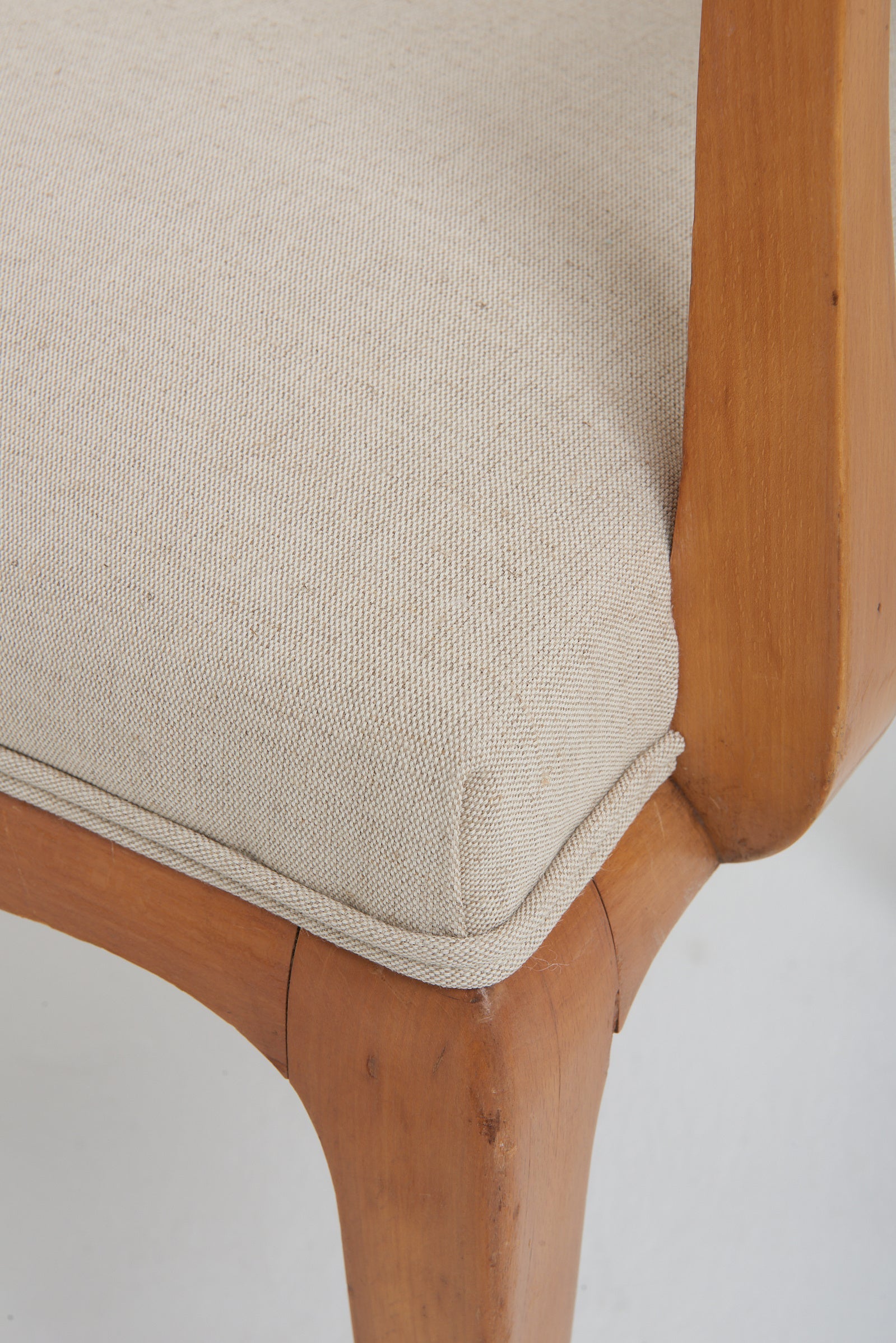 Pair of Art Deco Sycamore Armchairs att. to René Prou