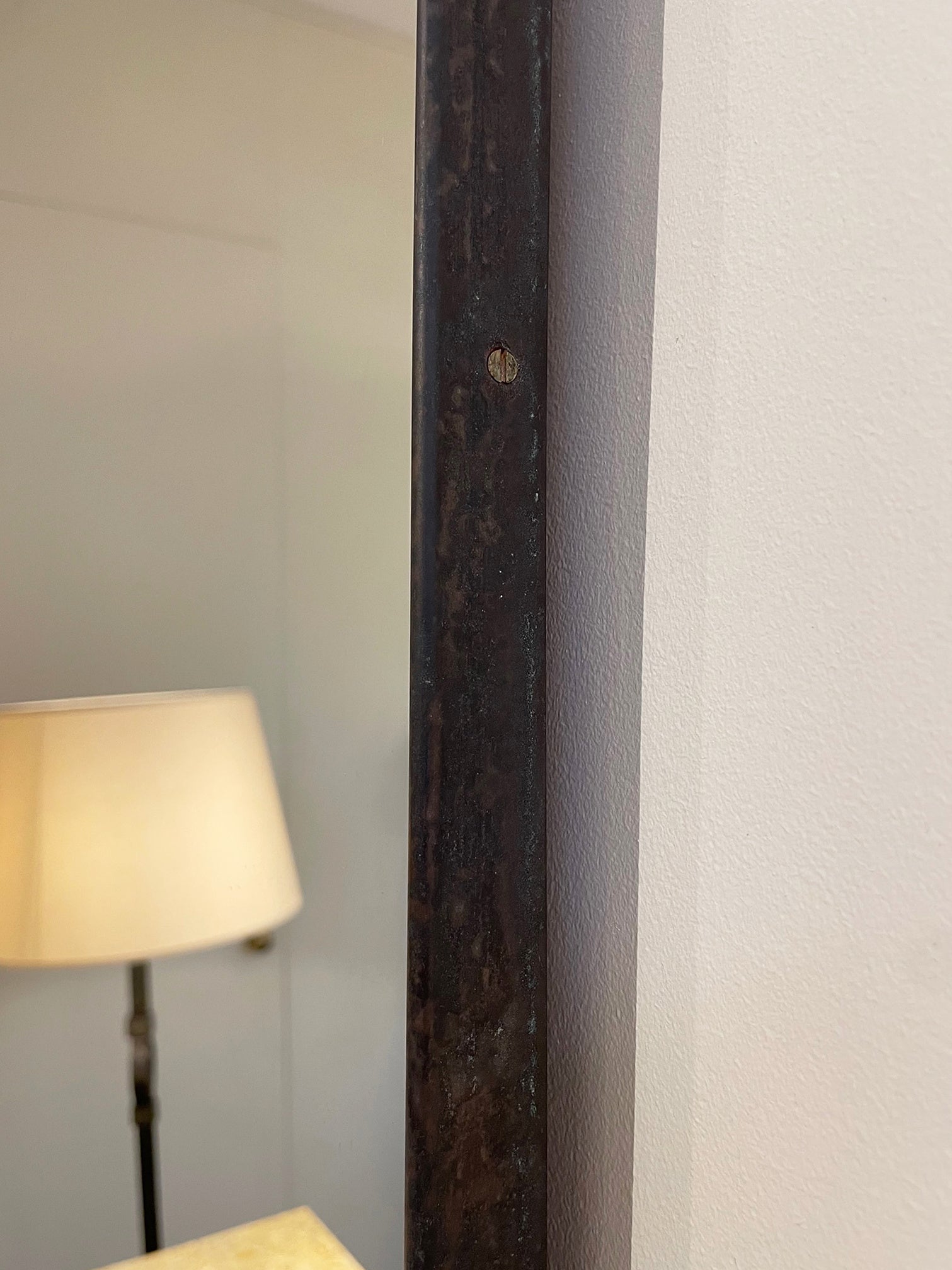 Large Brass Octagonal Mirror