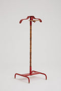 7633- Red Leather Valet by Jacques Adnet (1900-1984)