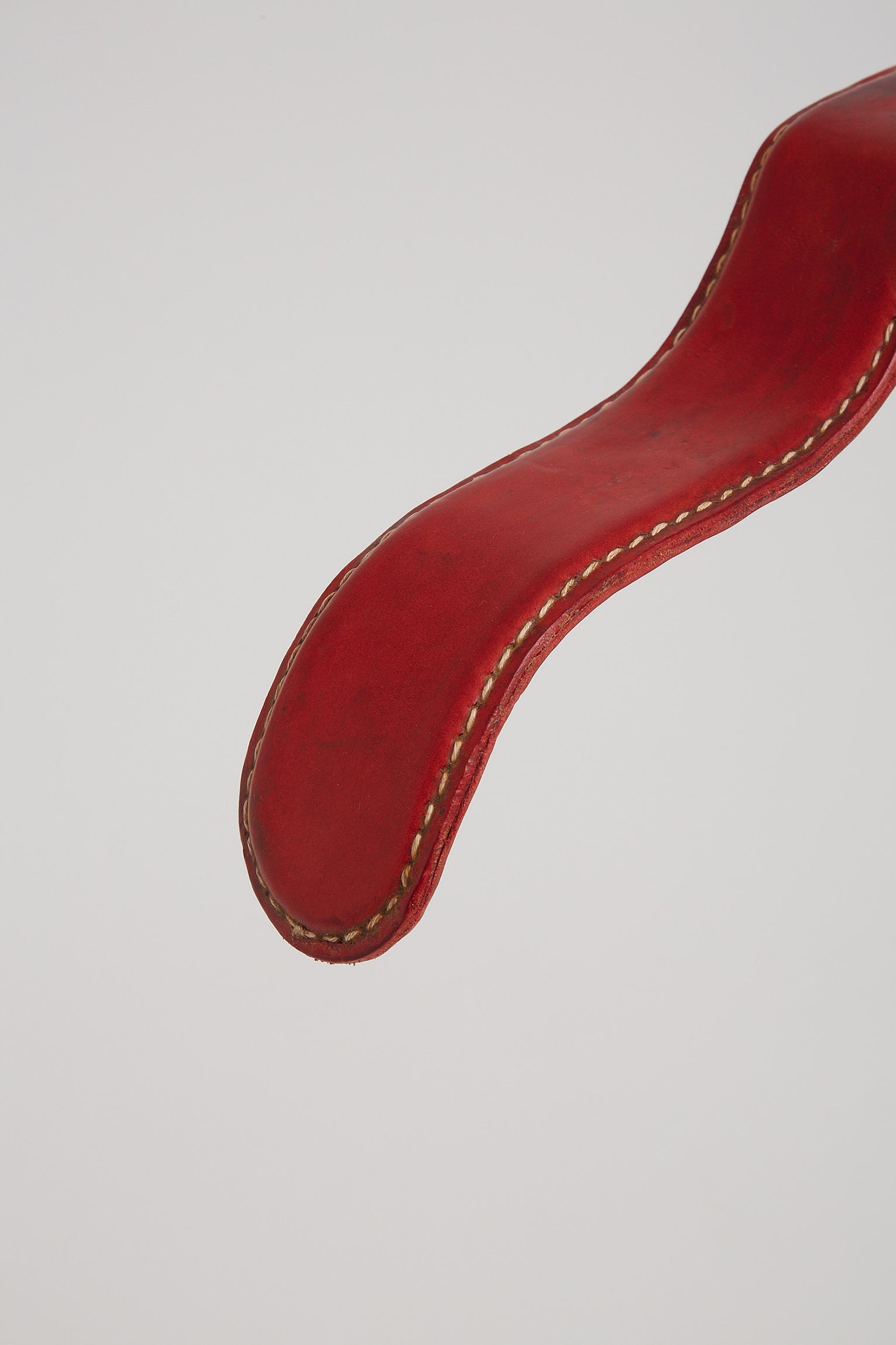 Red Leather Valet by Jacques Adnet (1900-1984)