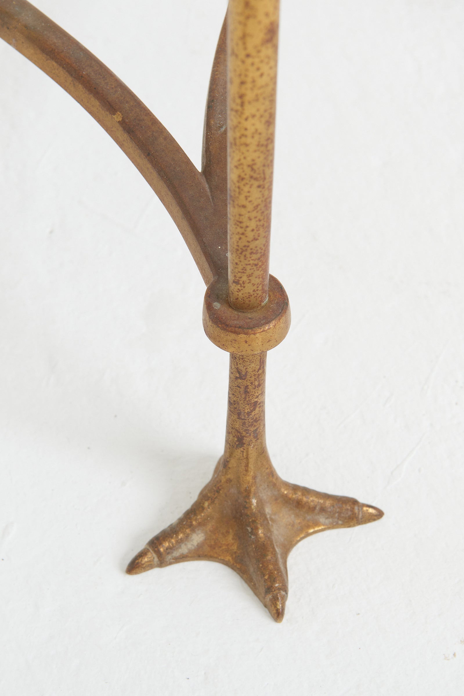 Bronze and Marble Swans Side Table
