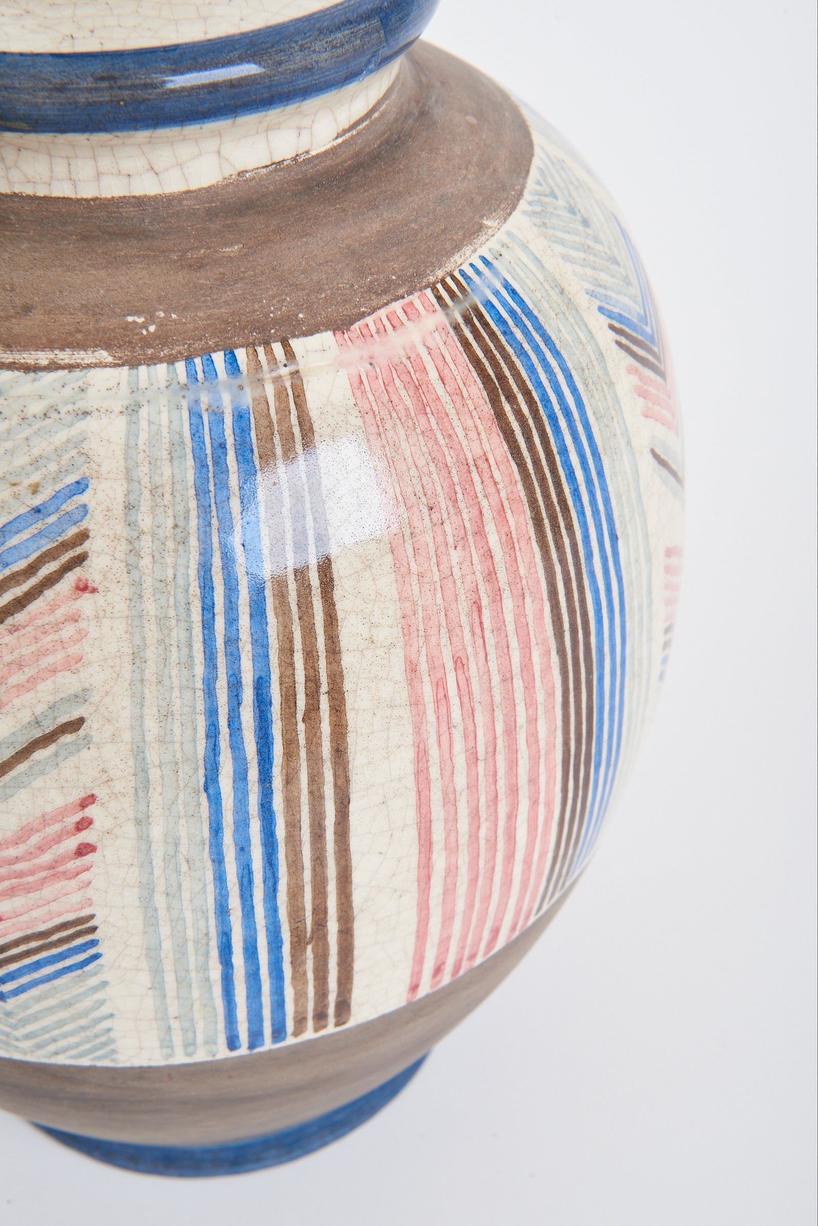 Art Deco Ceramic Lamp by Jean-Jacques Lachenal