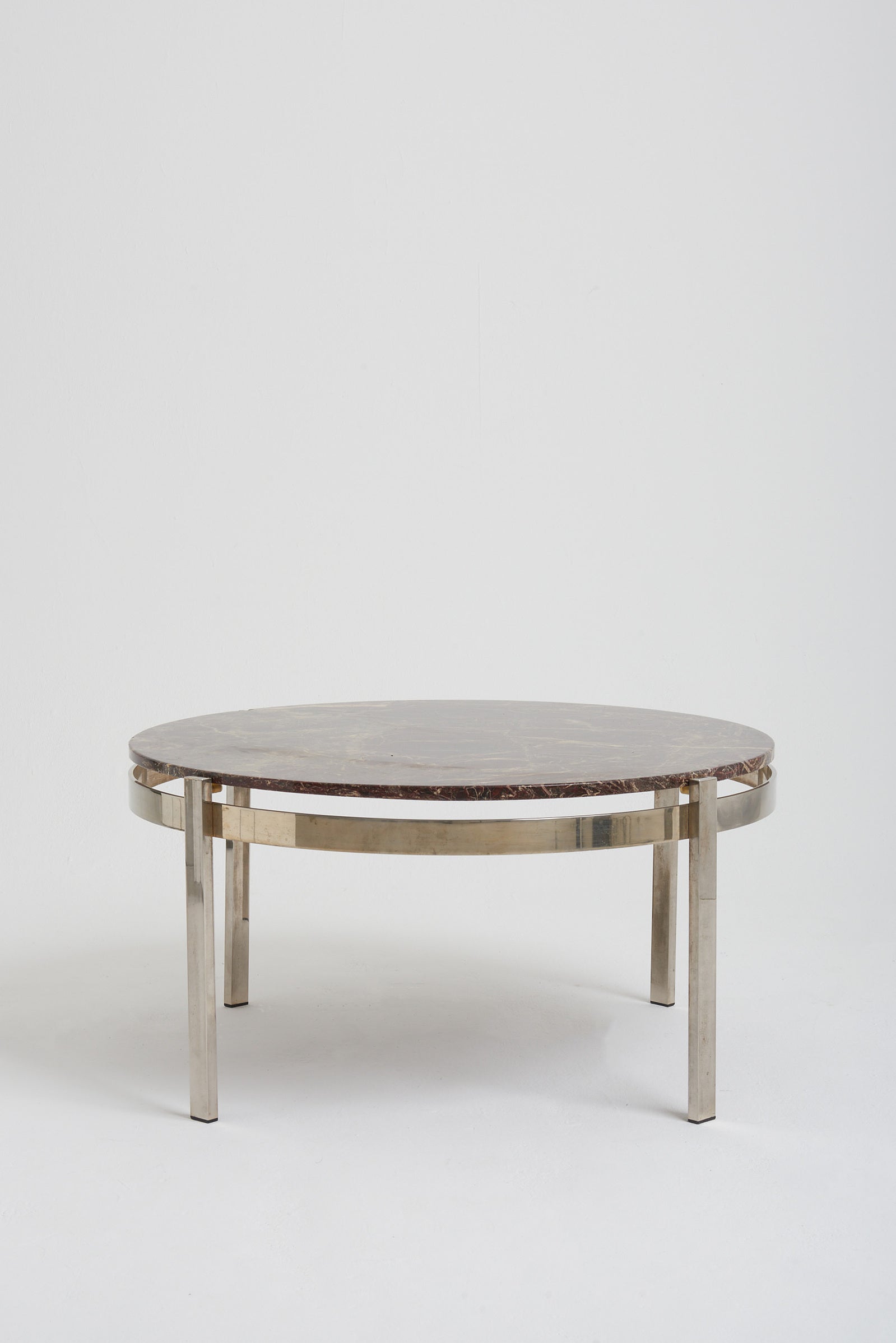 Mid-Century Marble Top Coffee Table