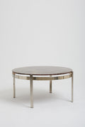 7711- Mid-Century Marble Top Coffee Table