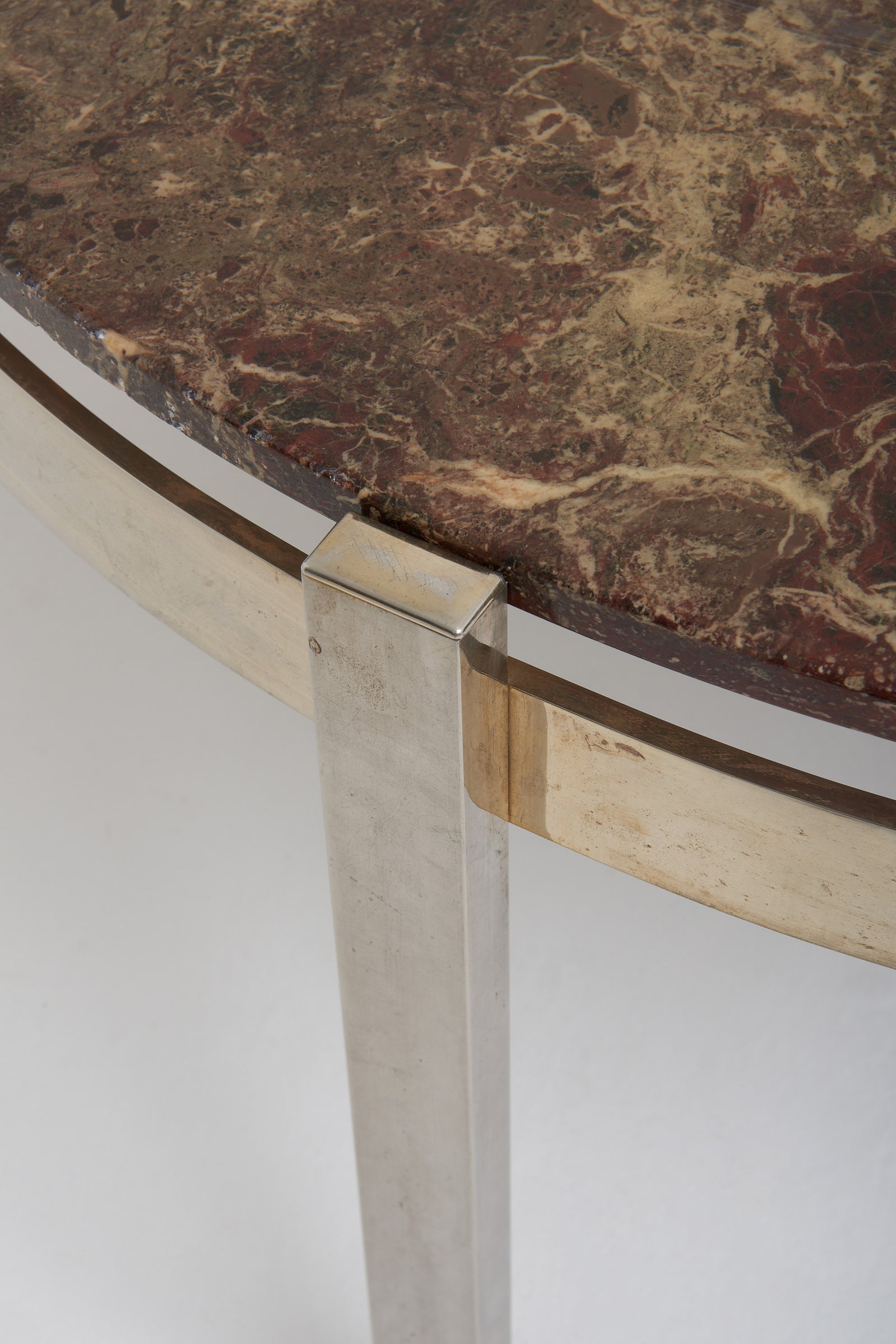 Mid-Century Marble Top Coffee Table