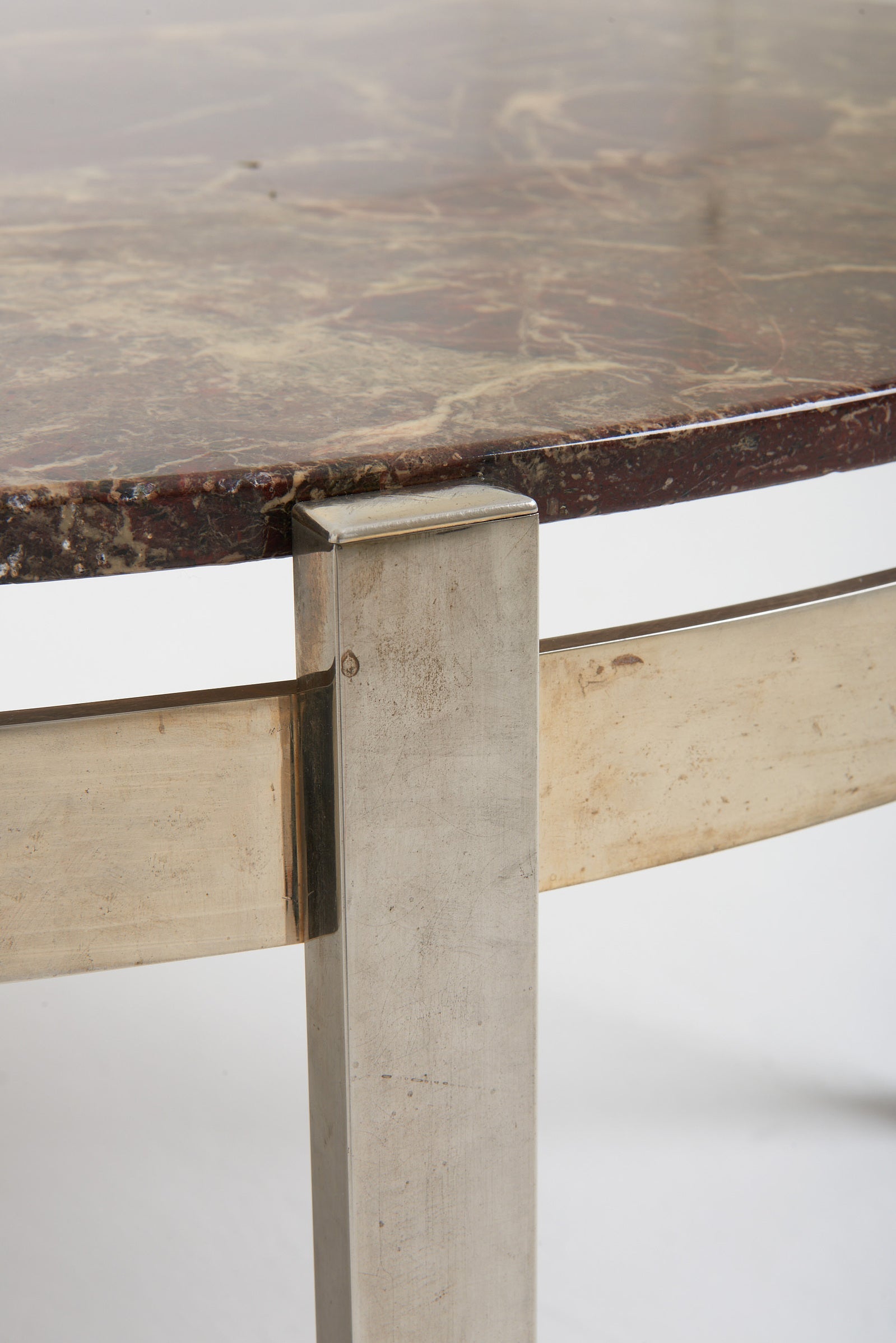 Mid-Century Marble Top Coffee Table