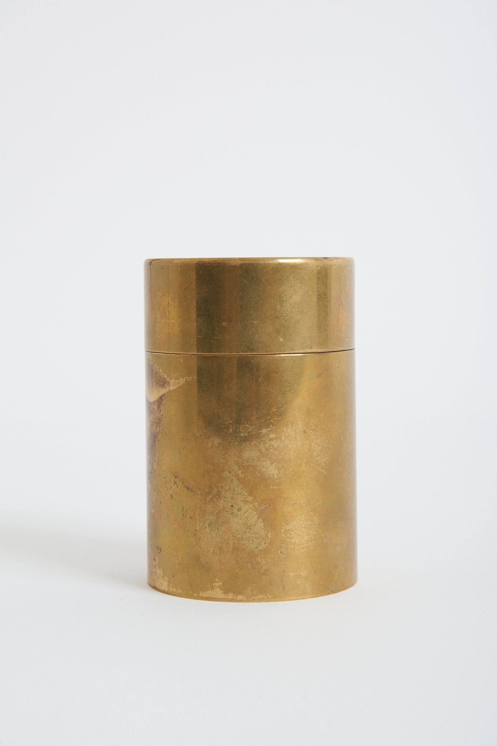 Brass and Enamelled Ceramic Box