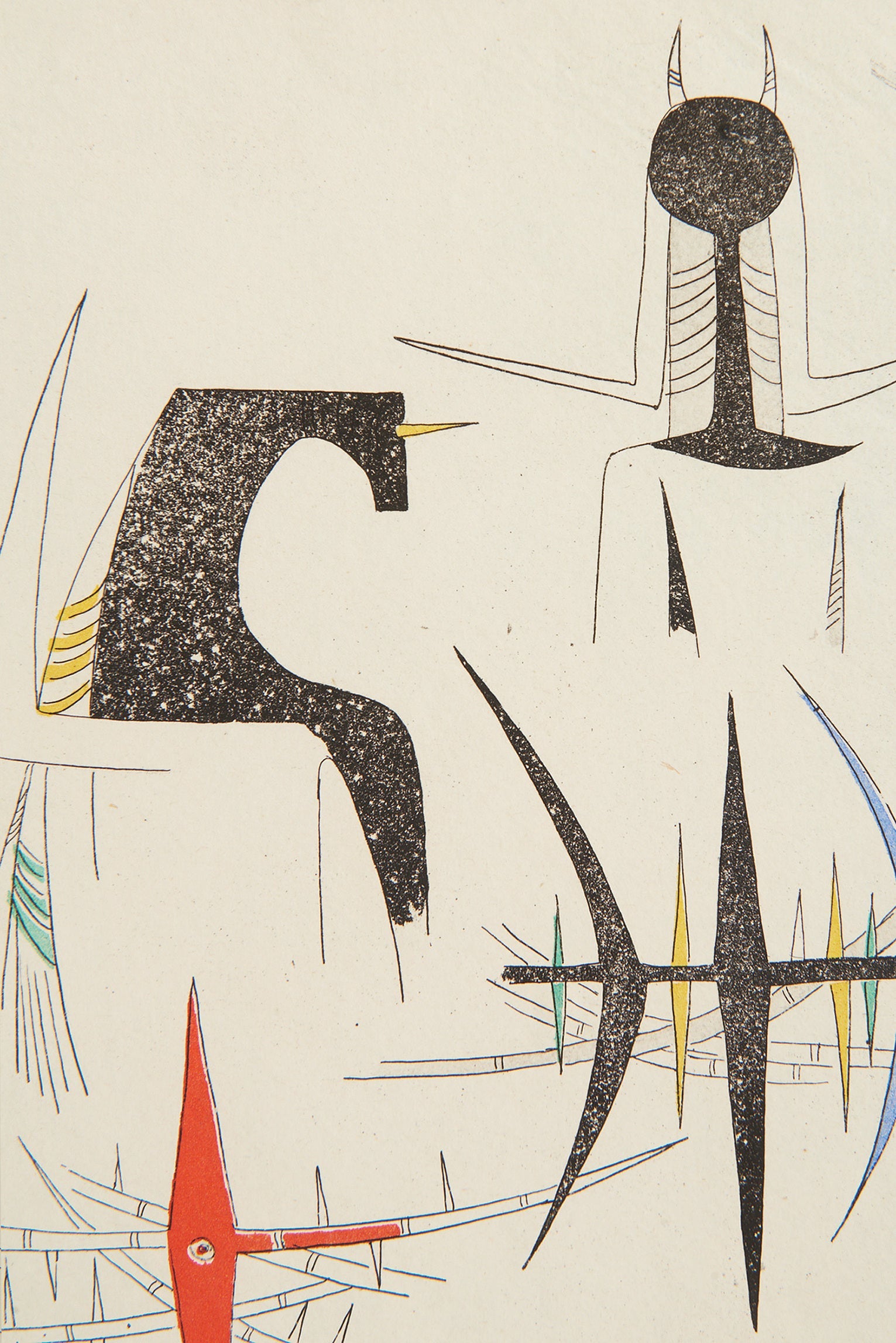 A Lithograph by Wilfredo Lam (1902-1982)