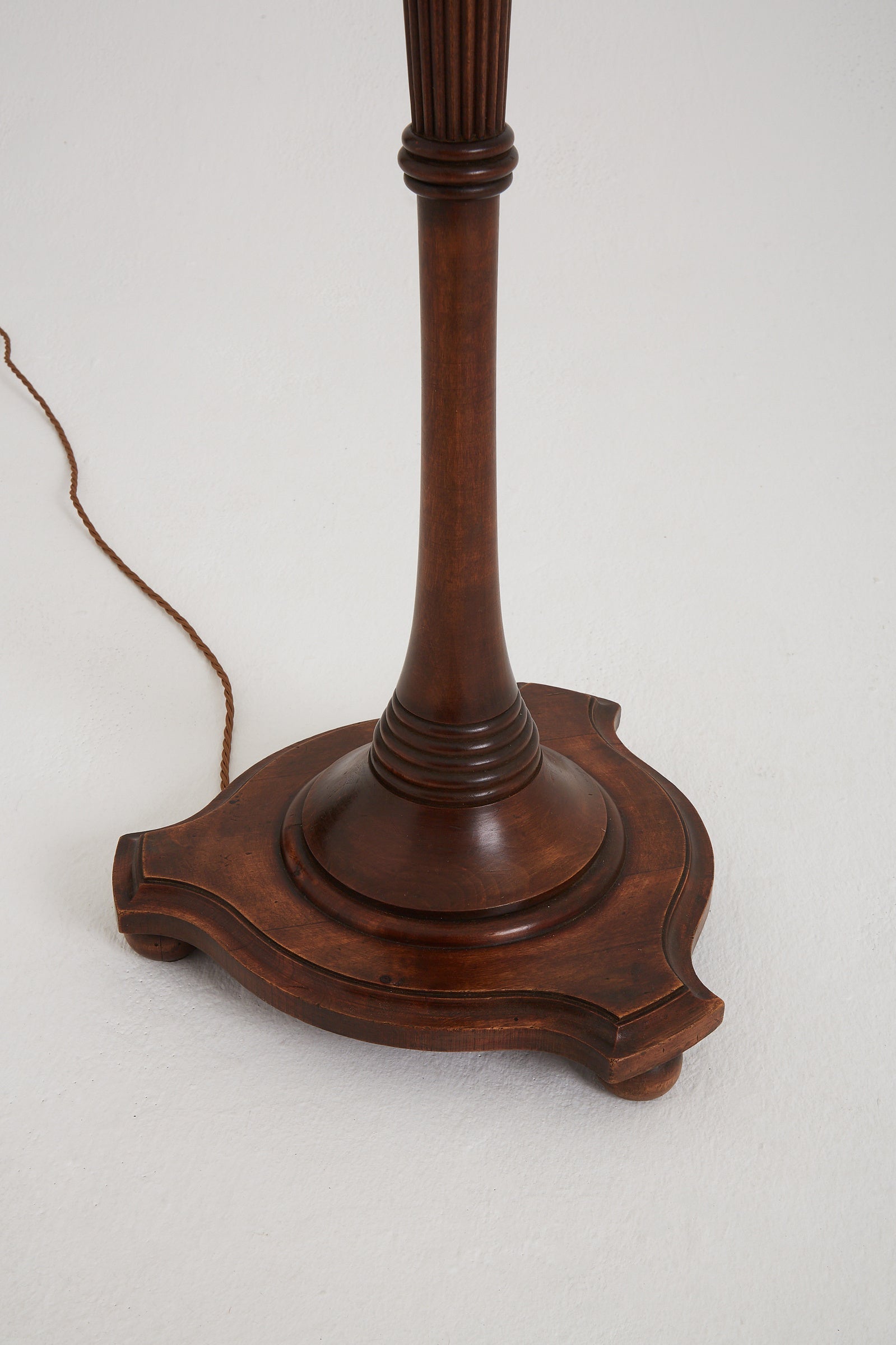 Art Deco Oak Floor Lamp