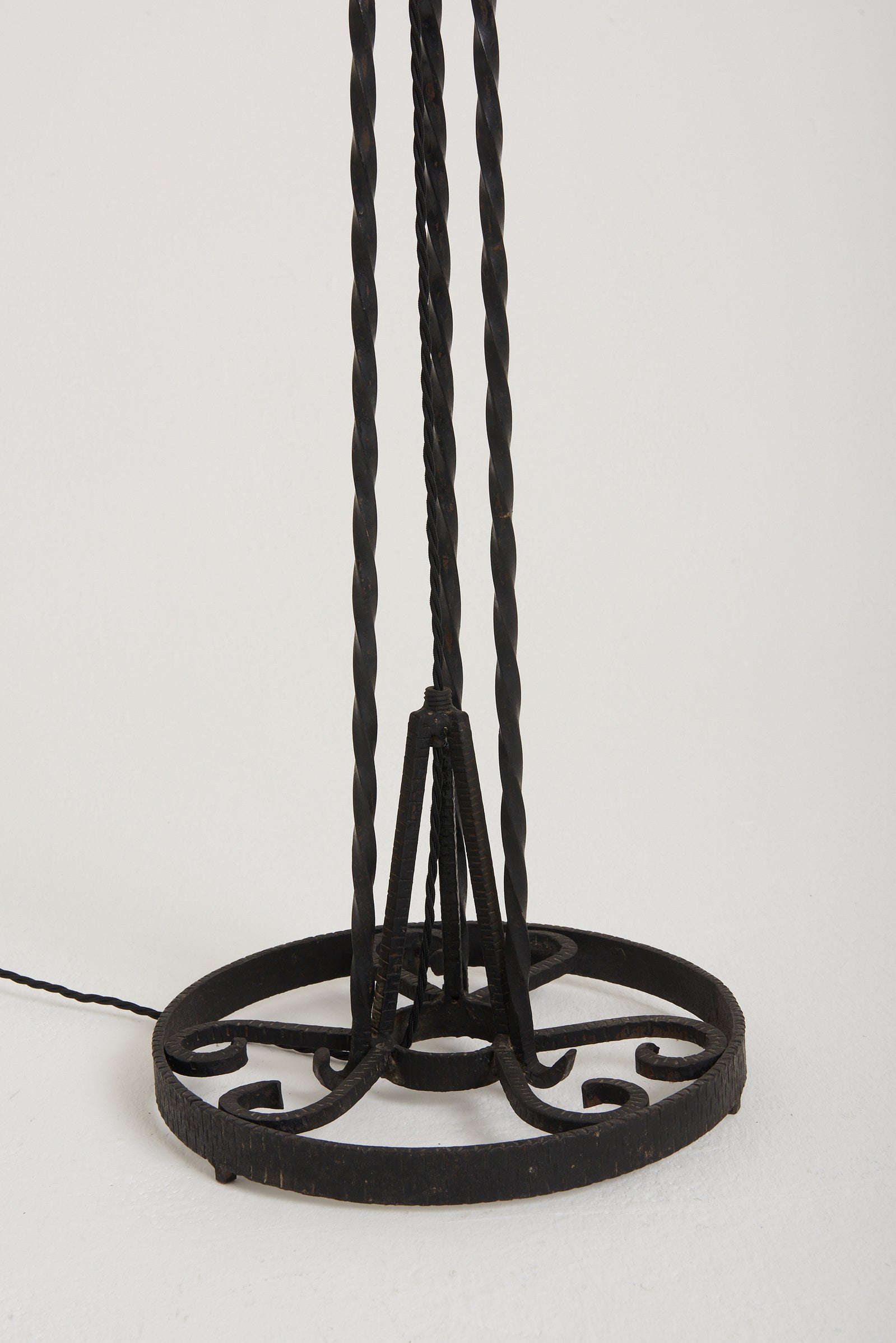 Art Deco Wrought Iron Floor Lamp