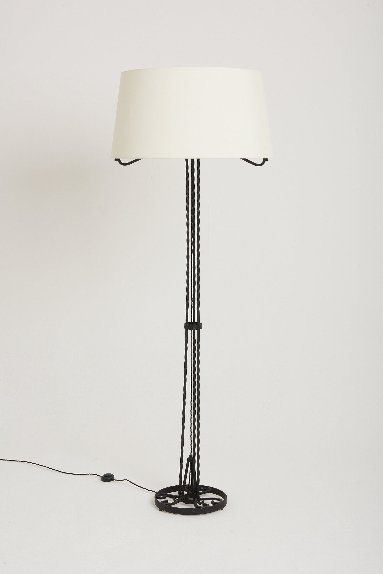 Art Deco Wrought Iron Floor Lamp