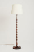 7759- Early Art Deco Birch Floor Lamp