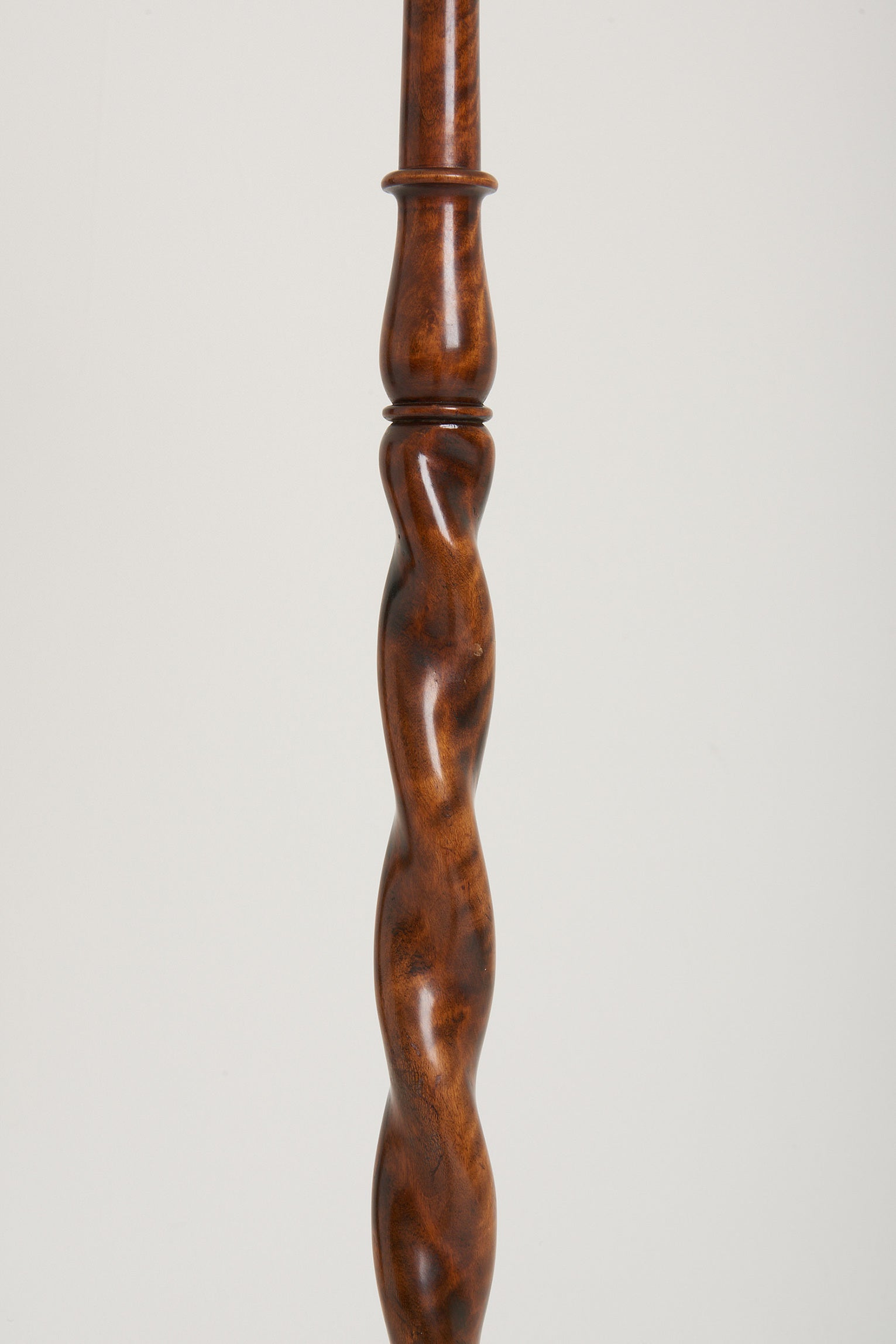 Early Art Deco Birch Floor Lamp