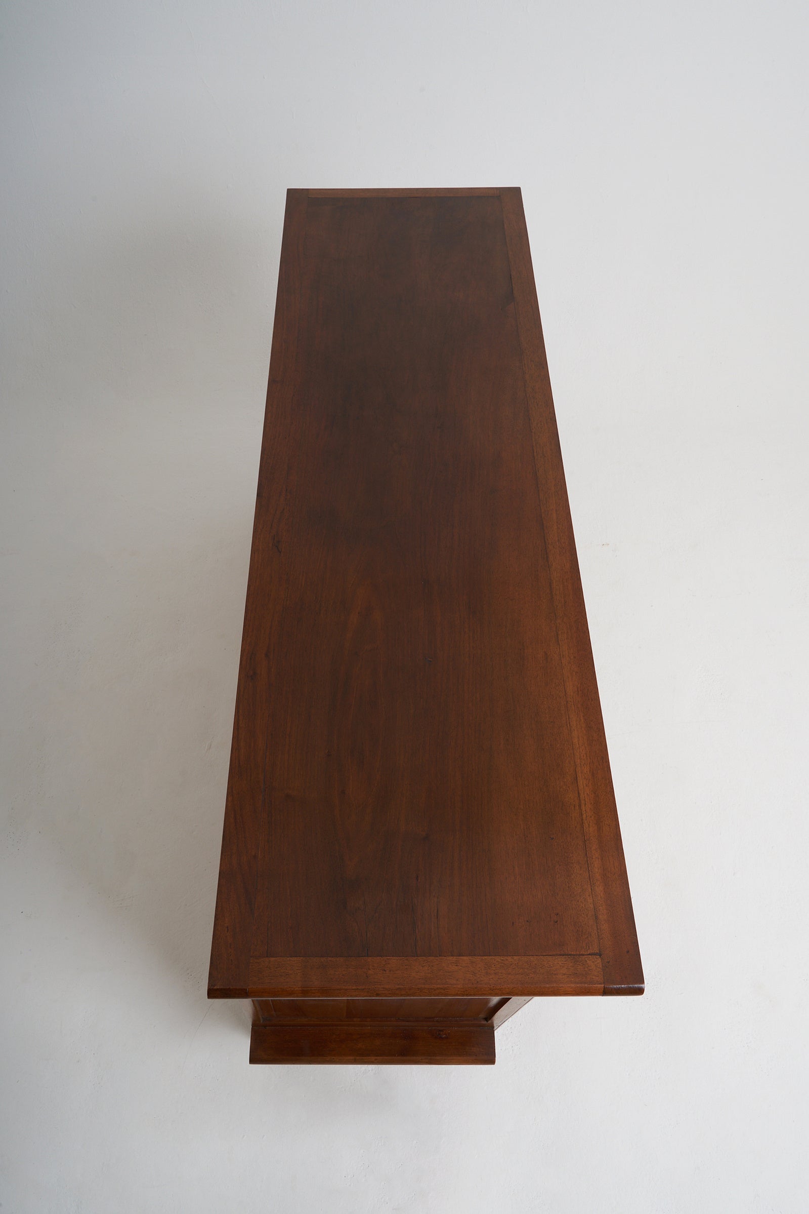 Art Deco Walnut and Rattan Sideboard