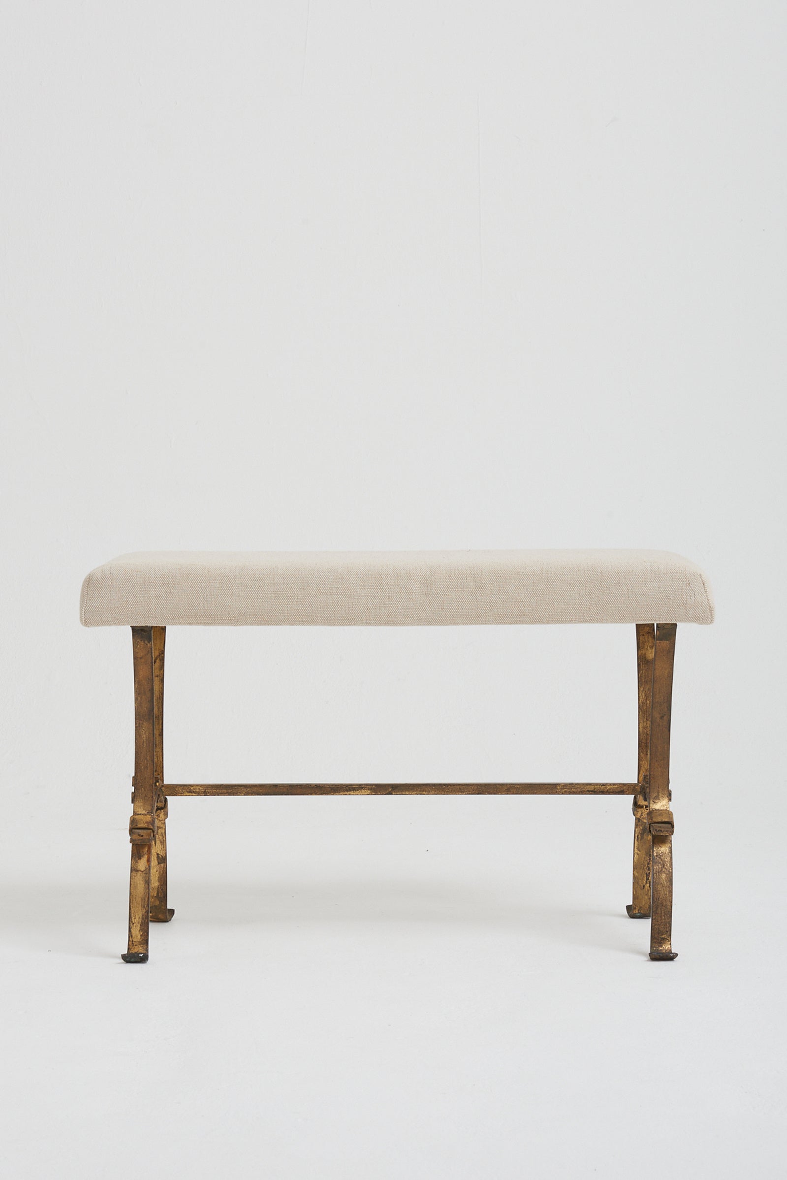 Spanish Mid-Centruy Gilt Iron Long Stool