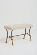 7764- Spanish Mid-Centruy Gilt Iron Long Stool
