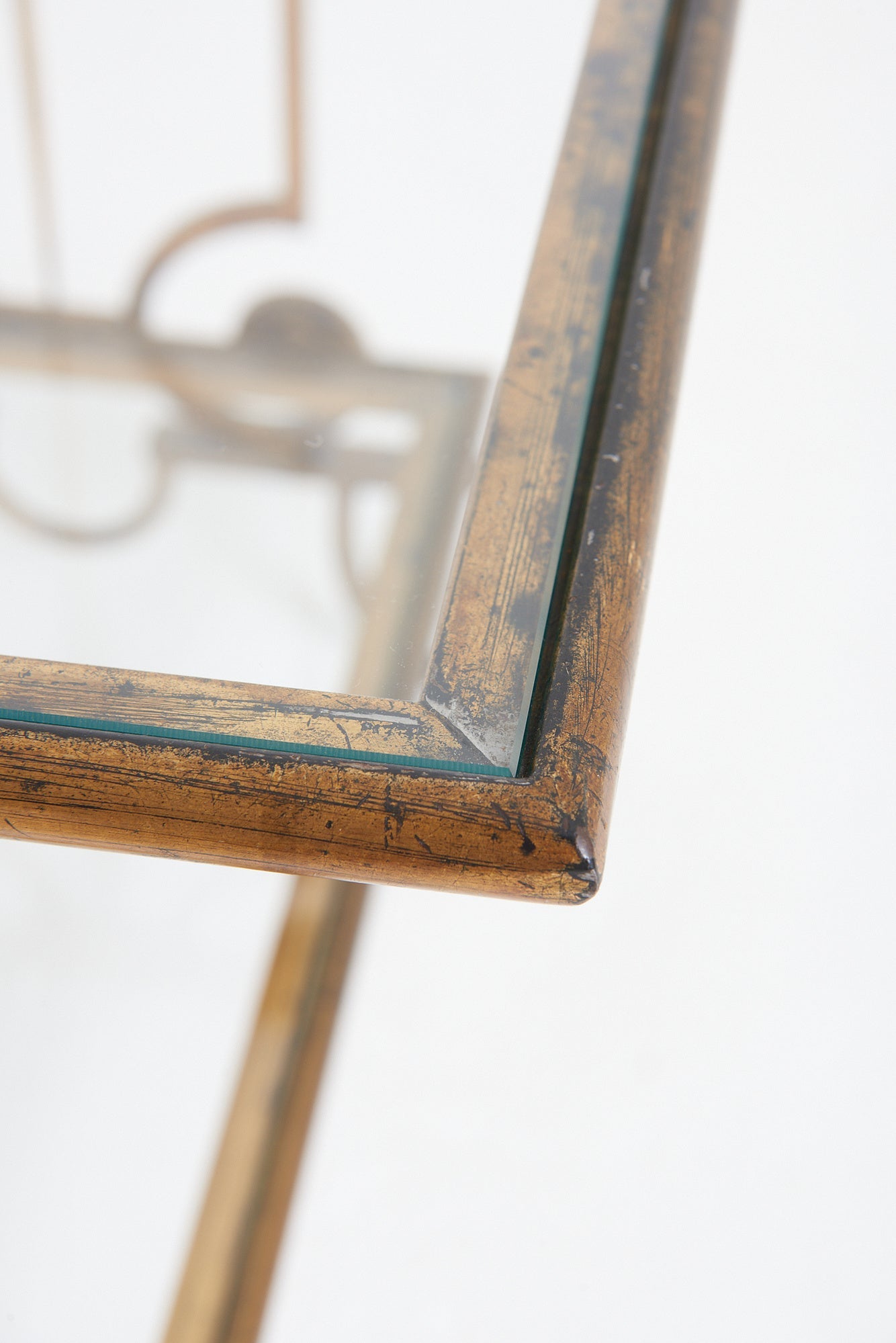 Pair of 1940s Gilt Iron Side Tables