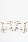 7766- Pair of 1940s Gilt Iron Side Tables