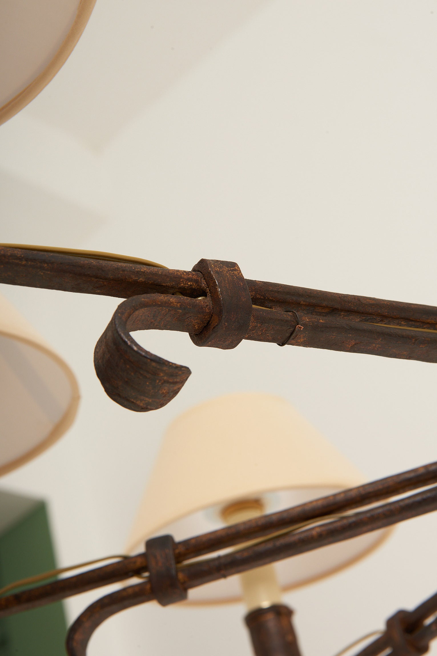 Gilt wrought Iron Chandelier