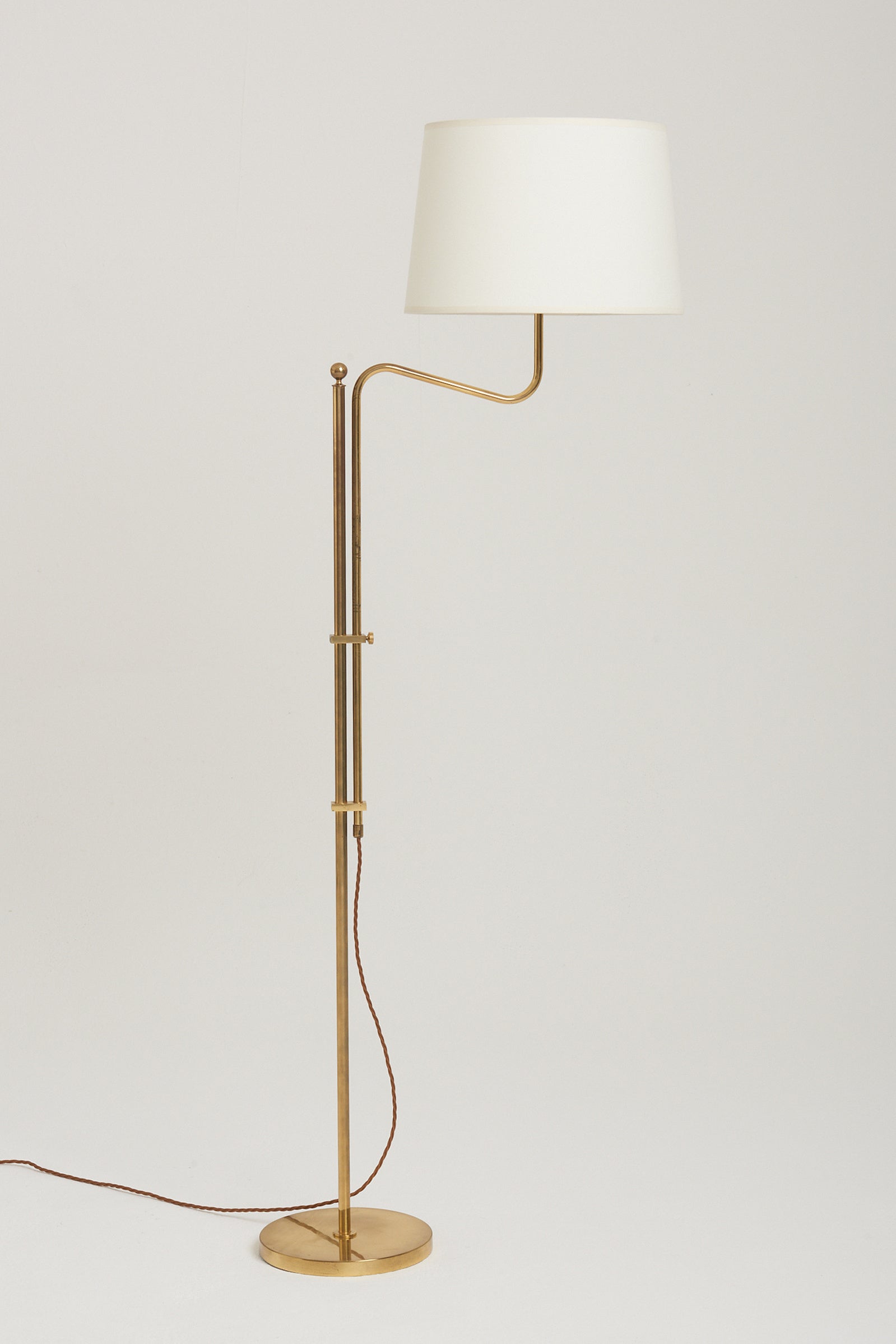 7801- Brass Telescopic Floor Lamp by Bergboms